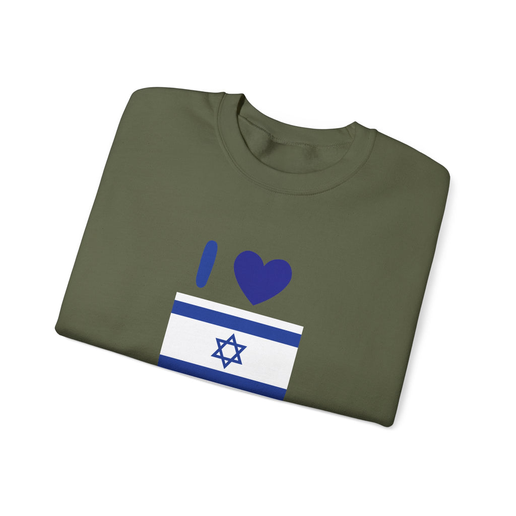 I Love Israel Unisex Heavy Blend™ Crewneck Sweatshirt