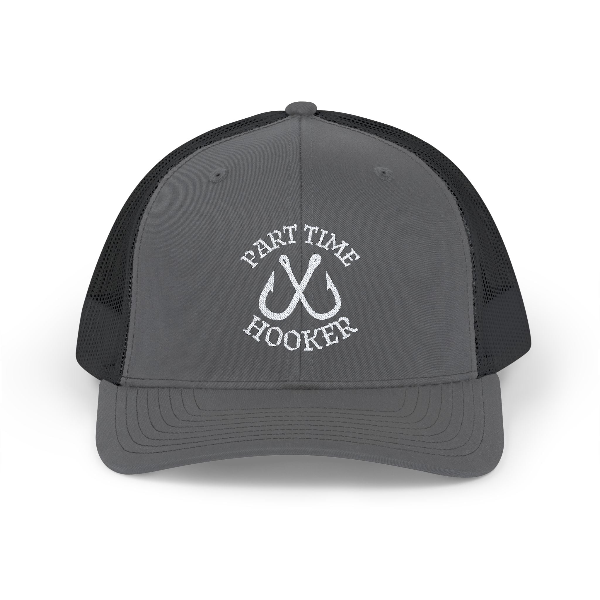 Part TIme Hooker Trucker Hat FIshing Logo Hat Fisherman Trucker Cap Part Time Hooker