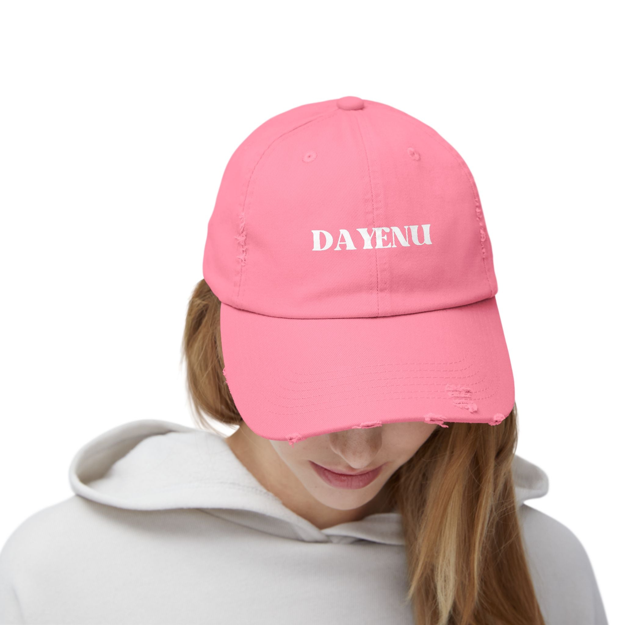 Dayenu Jewish Pride Baseball Hat  Distressed Cap with 'DAYENU' Jewish Gifts
