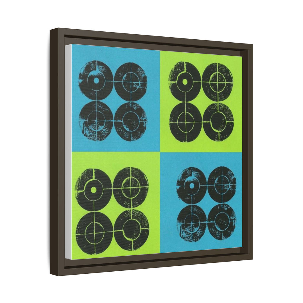 Printing With Legos Collagraph Matte Canvas, Framed