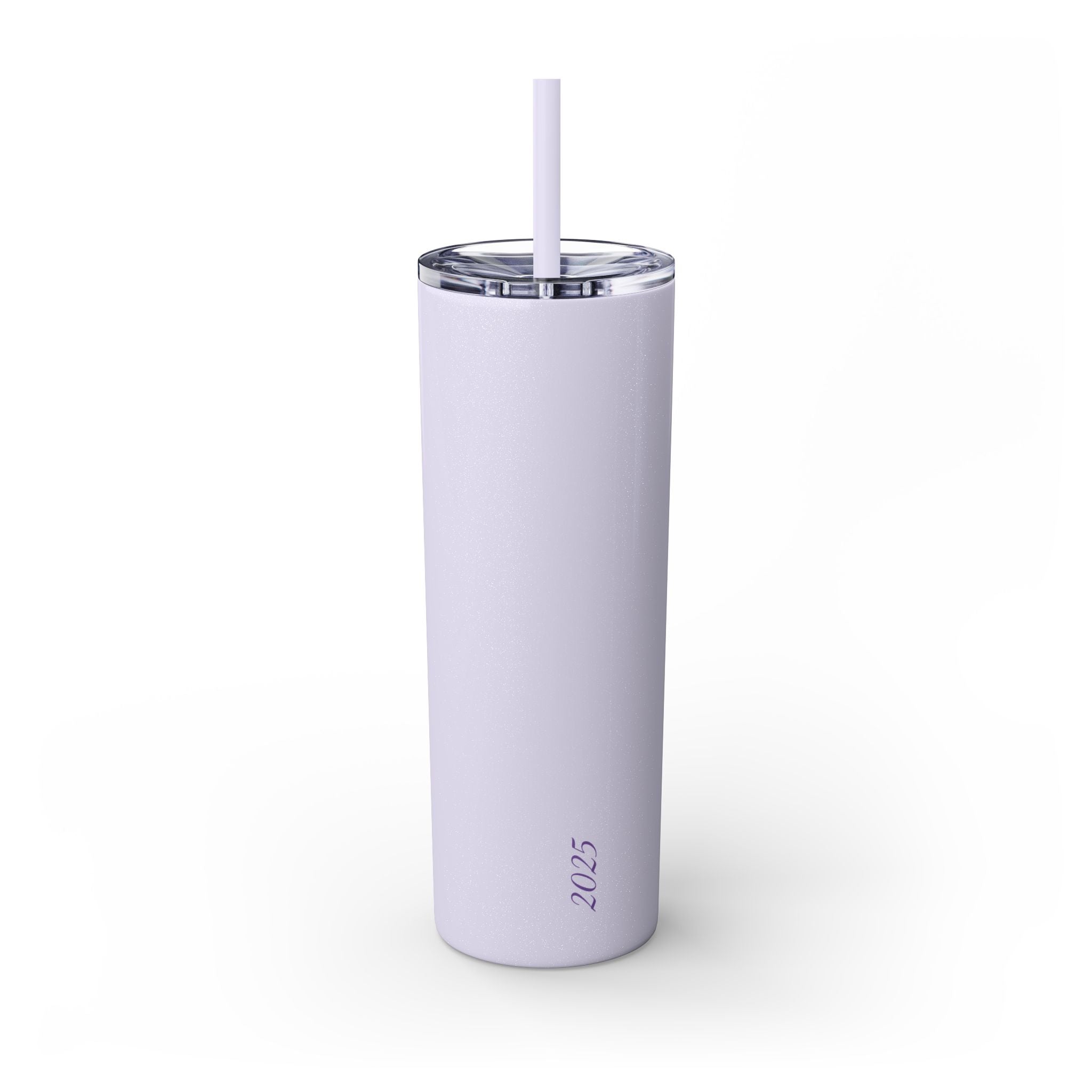 Custom Dance Skinny Tumbler with Straw, 20oz w/name
