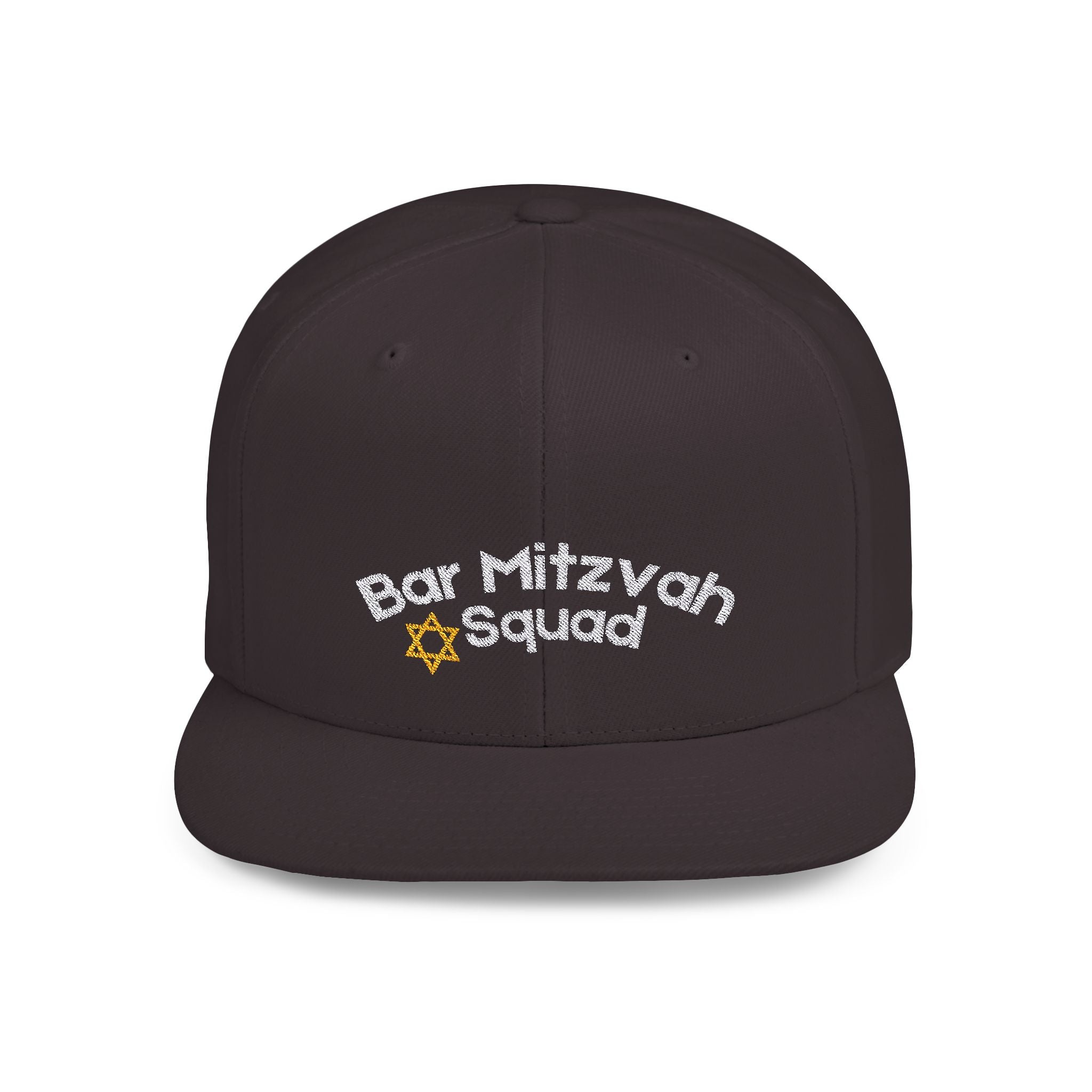 Bar Mitzvah Squad Flat Bill Snapback Bar Mitzvah Hat