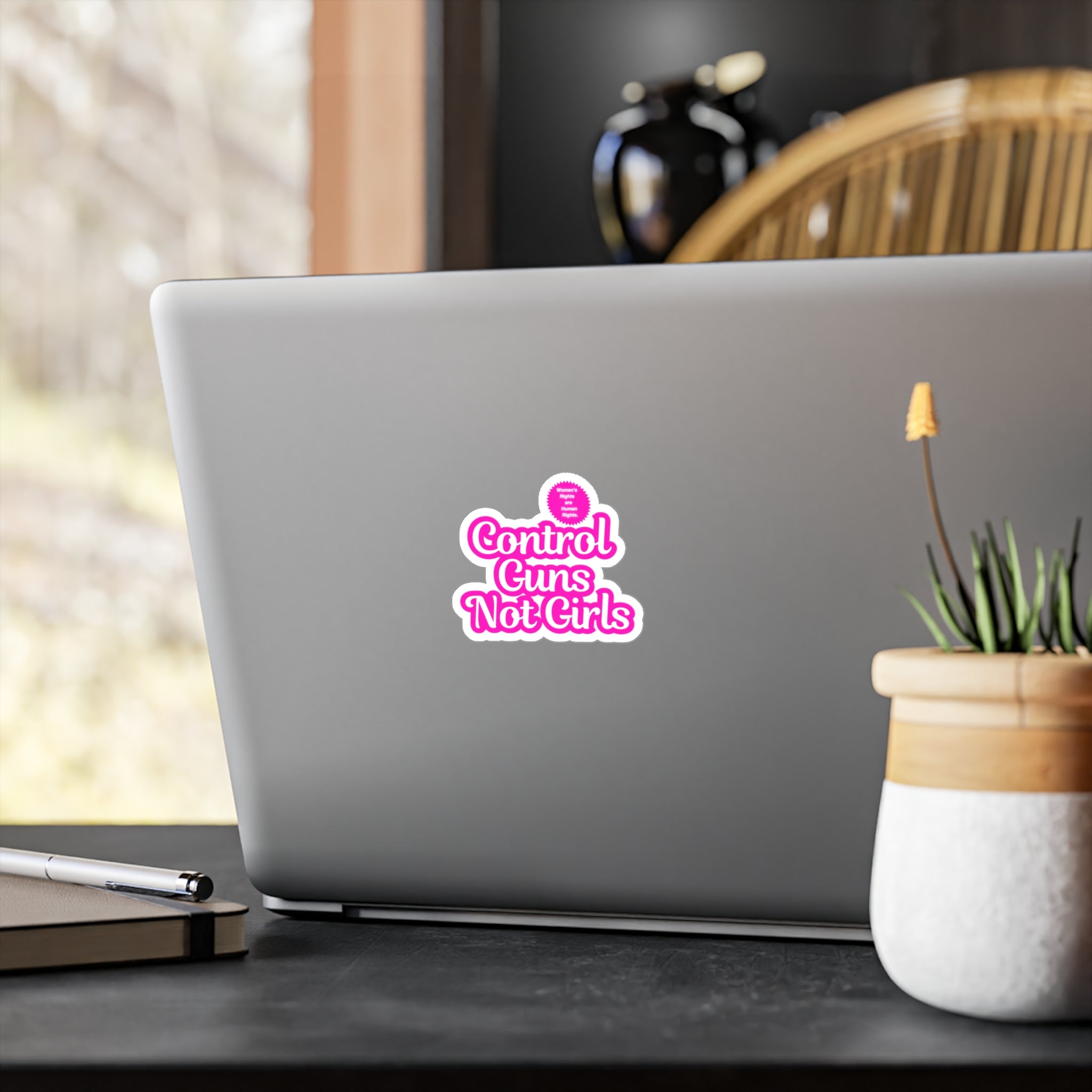 Control Guns Not Girls Kiss-Cut Vinyl Decals