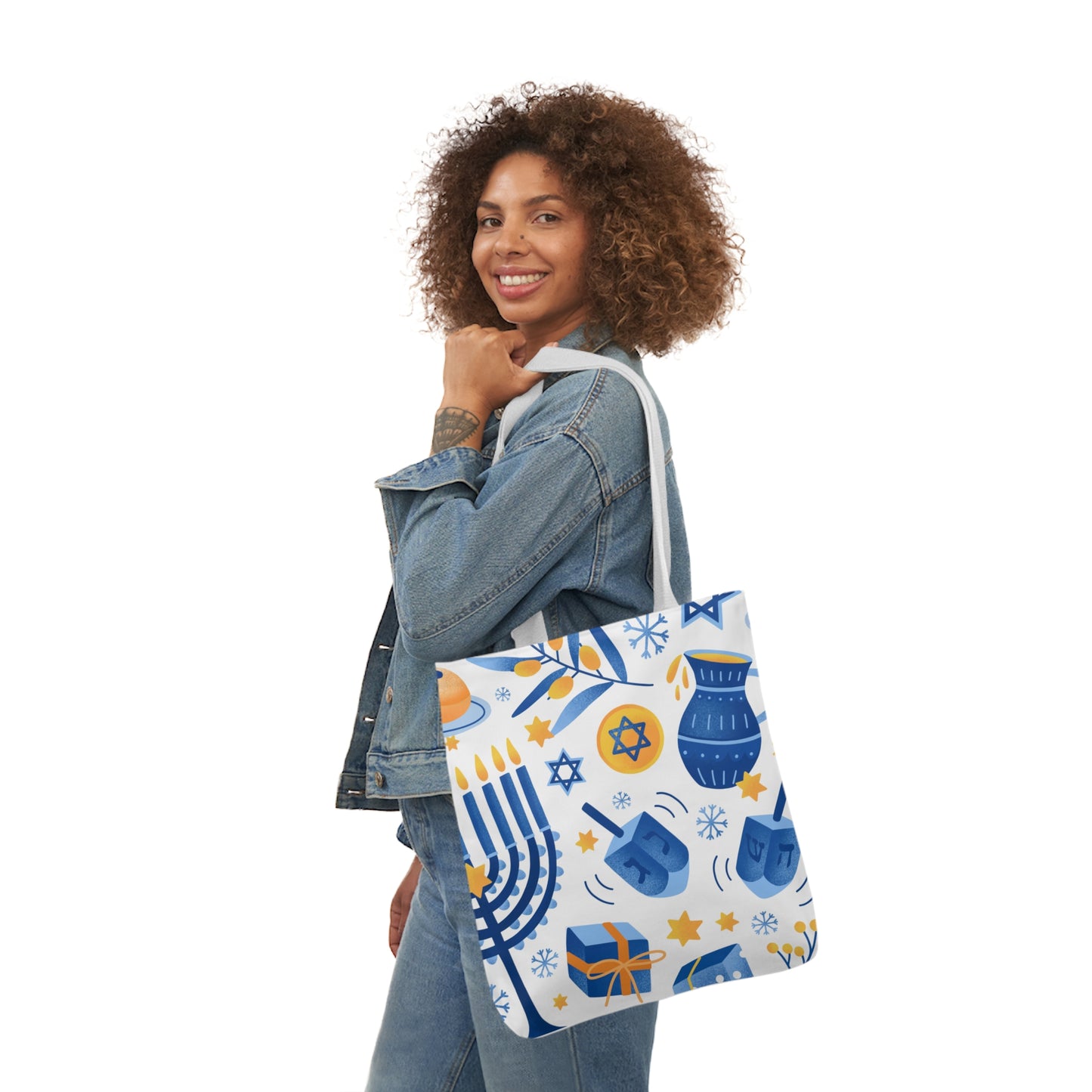 Hanukkah Canvas Tote Bag