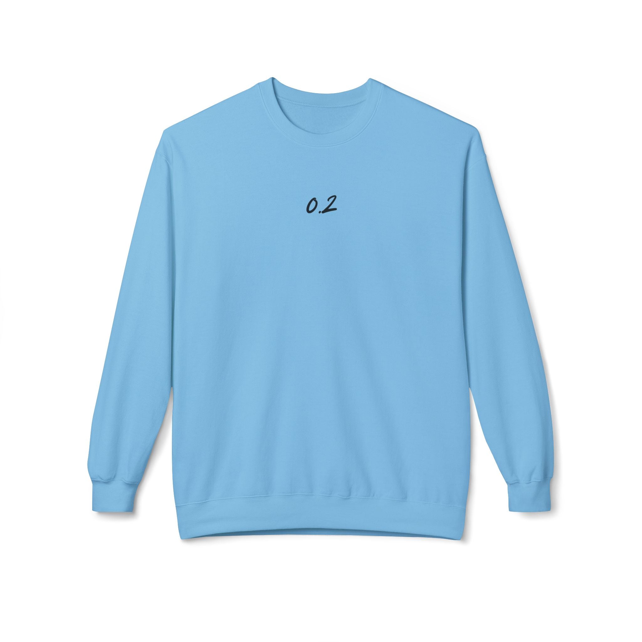Minimalist 0.2 Fleece Crewneck Sweatshirt - Unisex Midweight Comfort Zero Point Two Sweatshirt