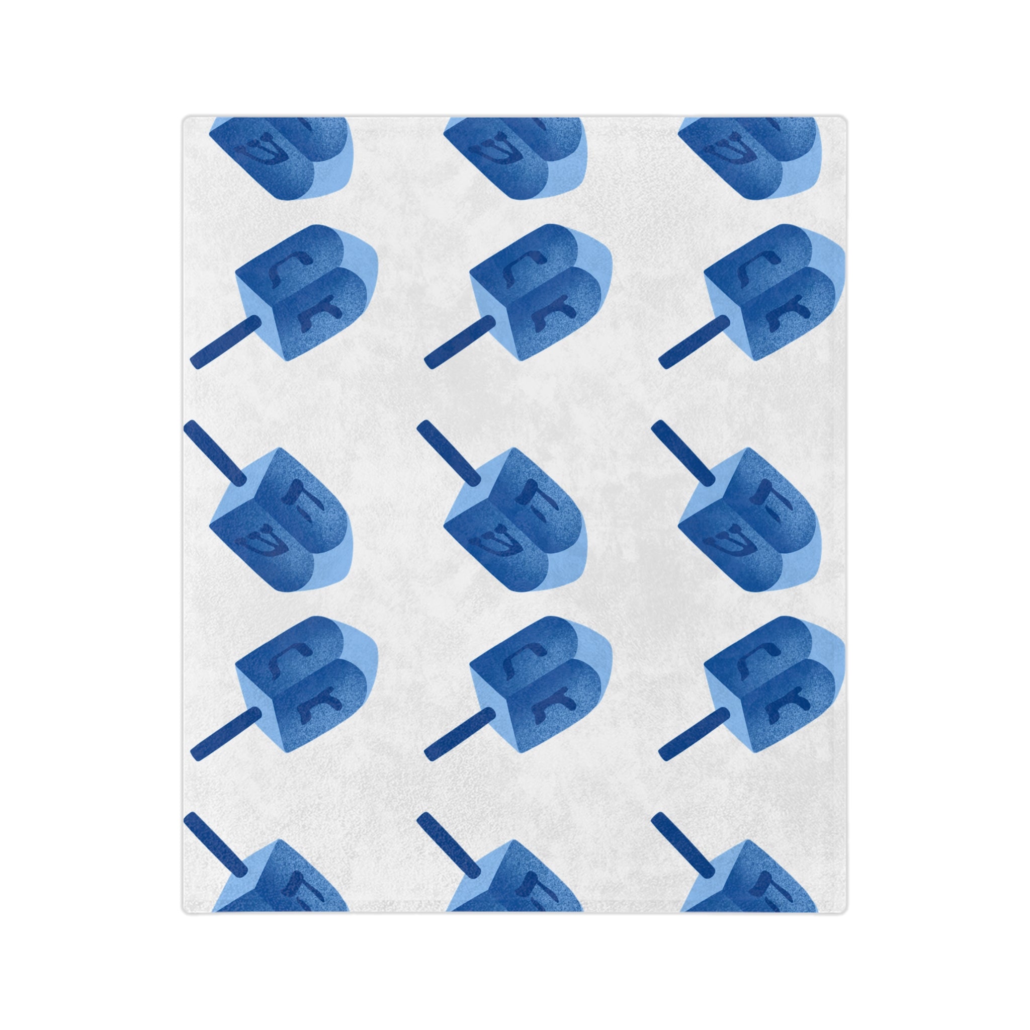 Hanukkah Print Blanket, Velveteen Microfiber Hanukkah Blanket, Soft Fleece Hanukkah Throw Blanket, Hanukkah Gift