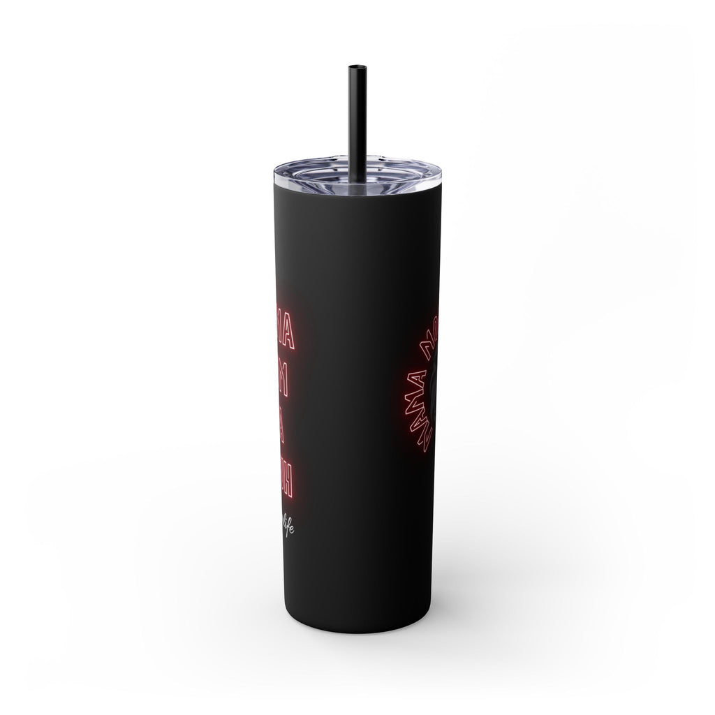 Mom Mama Ma Bruh Skinny Tumbler with Straw, 20oz