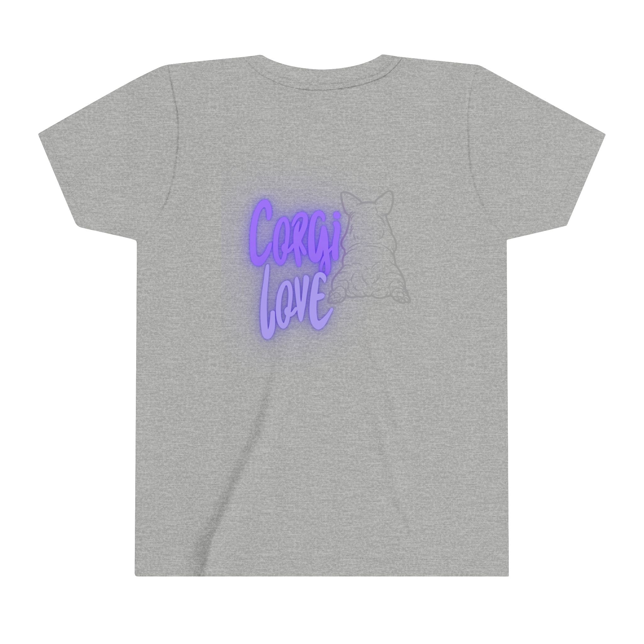 Custom Corgi Love Gemma Youth Short Sleeve Tee