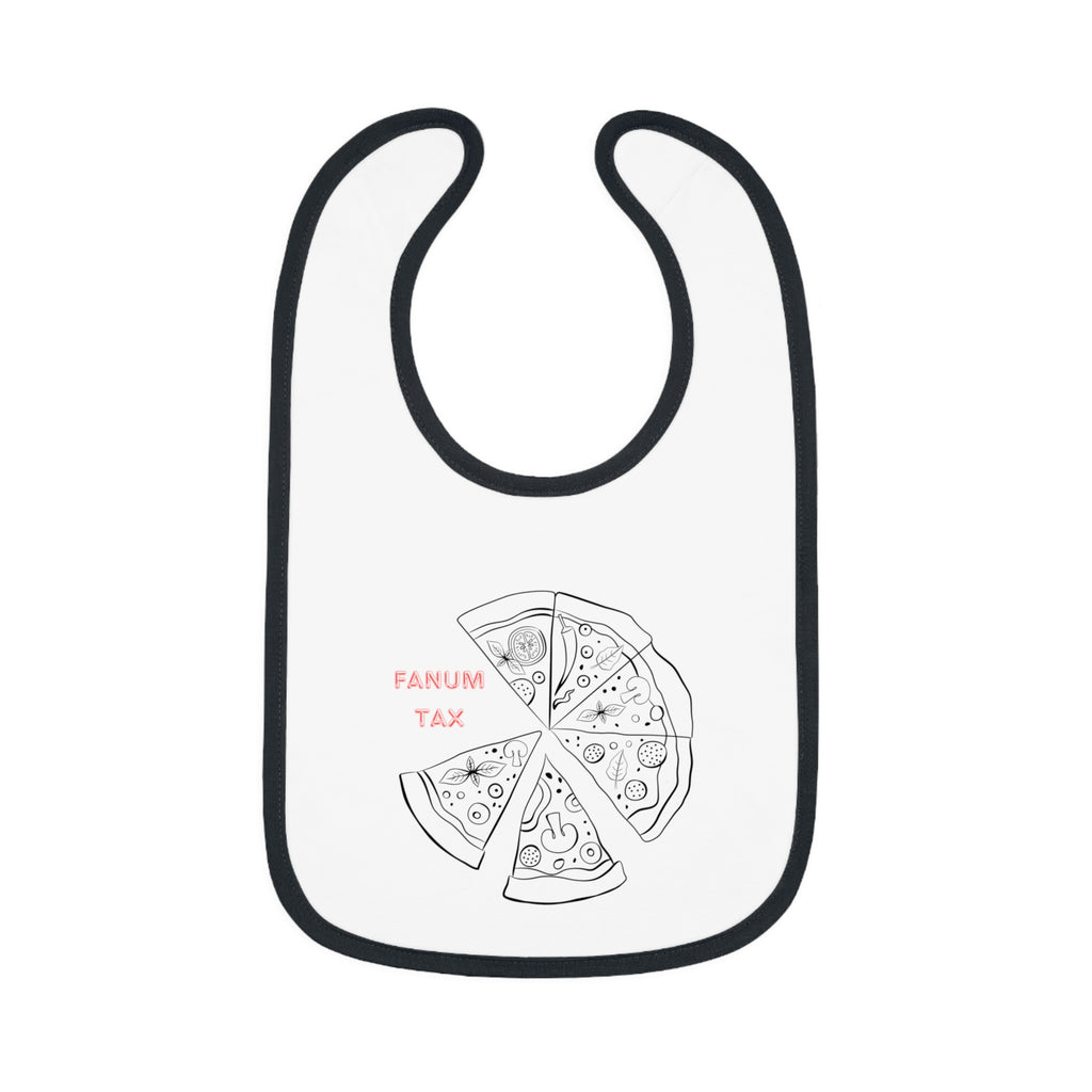 Fanum Tax Baby Contrast Trim Jersey Bib