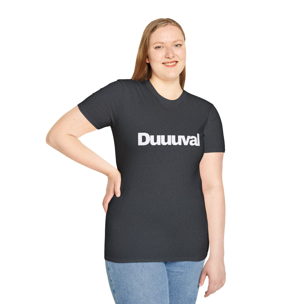 Duuuval Soft Tee with White Lettering Duval Show Your Love of the 904 in the Duuuval T-Shirt