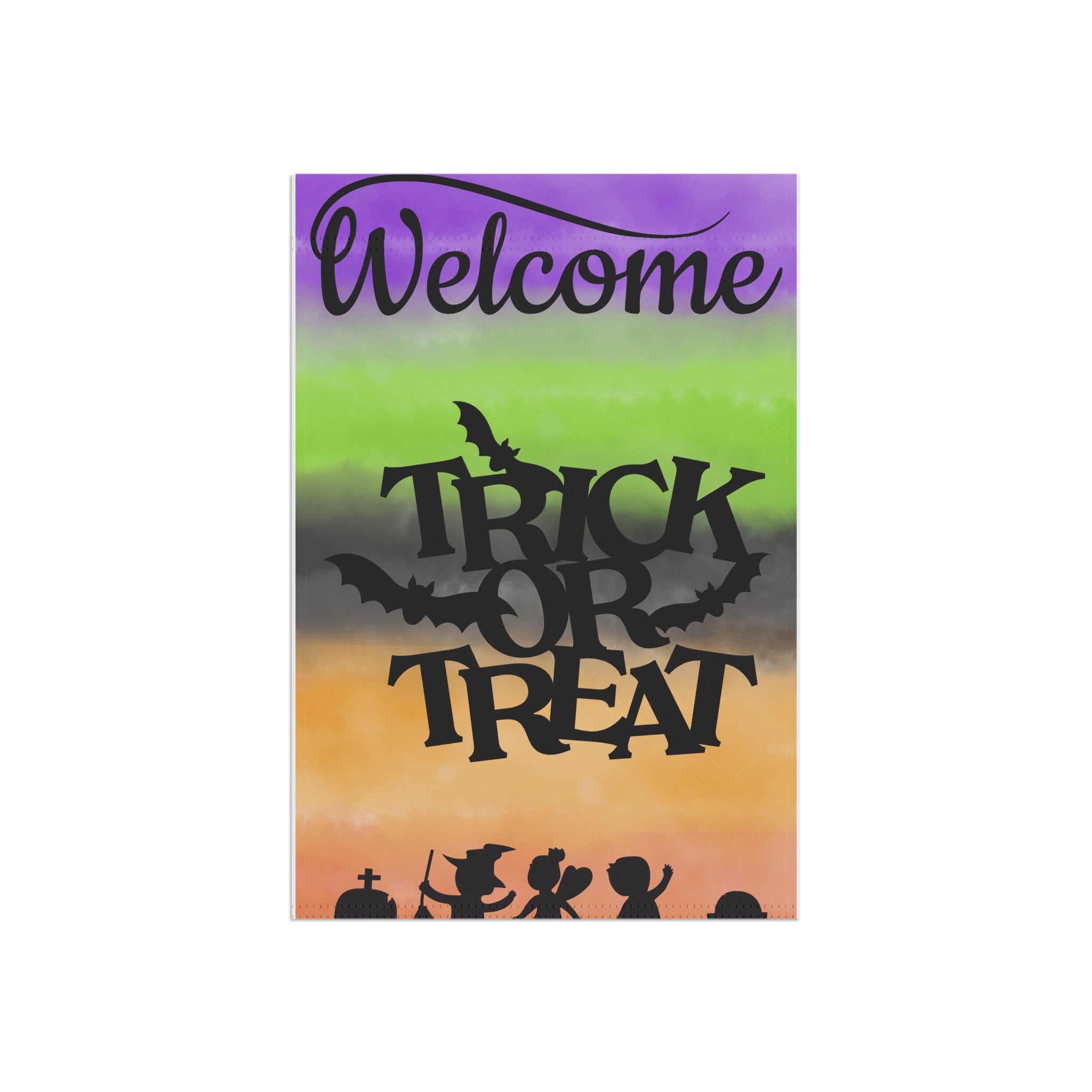 Halloween Garden Flag Halloween Flag Trick o Treat Flag for Trick or Treaters Welcome Flag for Halloween