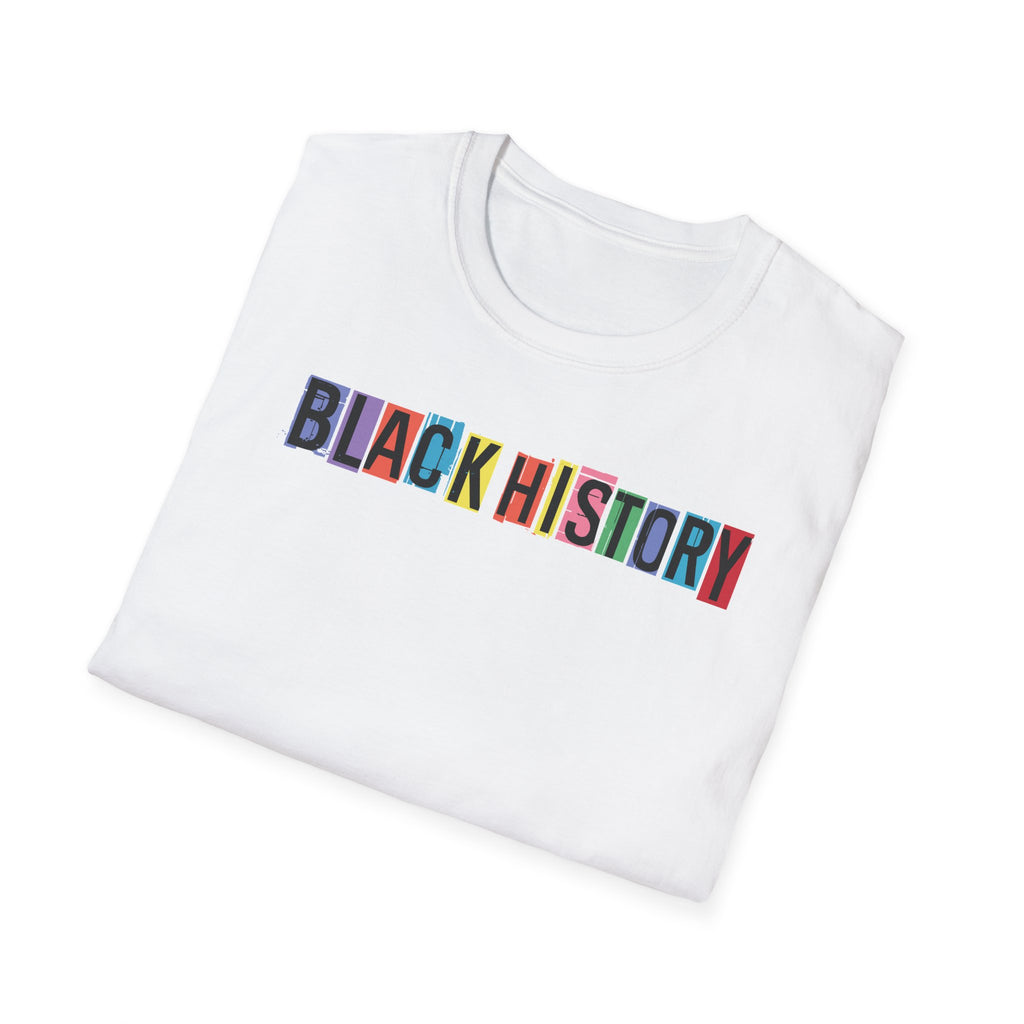 Black History T-Shirt Love Black History Month Shirt to Support Black History - Unisex Softstyle Tee, Pride Apparel