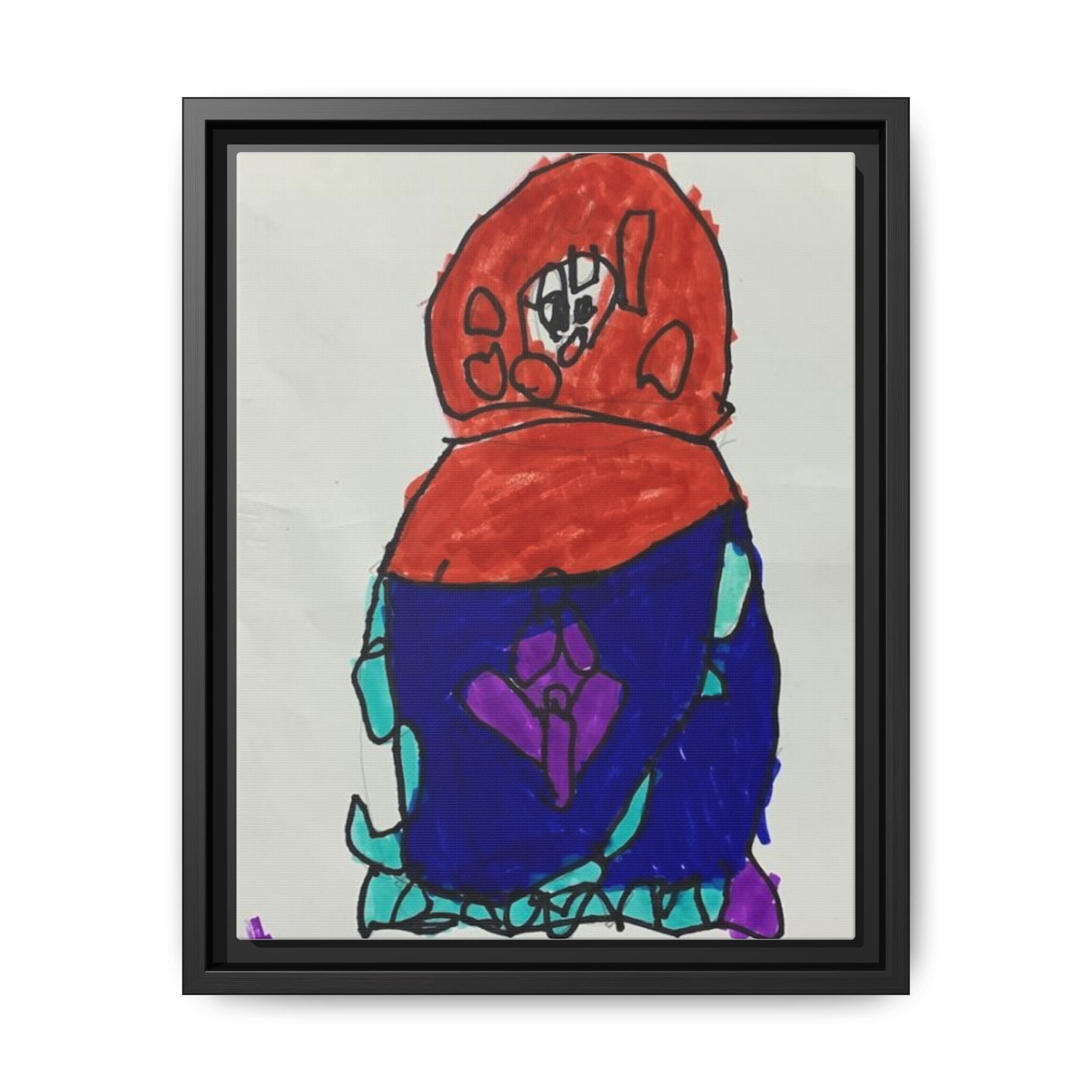 Matryoshka Doll, Babushka Dolls, Russian Nesting Dolls Matte Canvas, Framed (Multi-color)