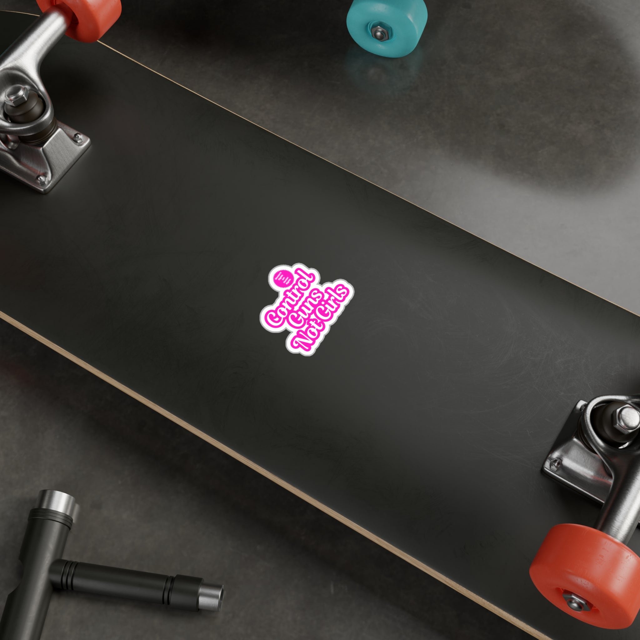 Control Guns Not Girls Kiss-Cut Vinyl Decals