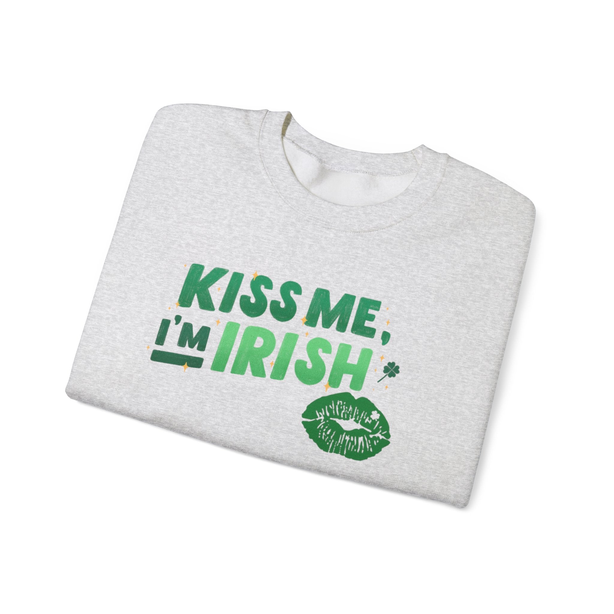 Kiss Me, I'm Irish Sweatshirt - Unisex St. Patrick's Day Crewneck