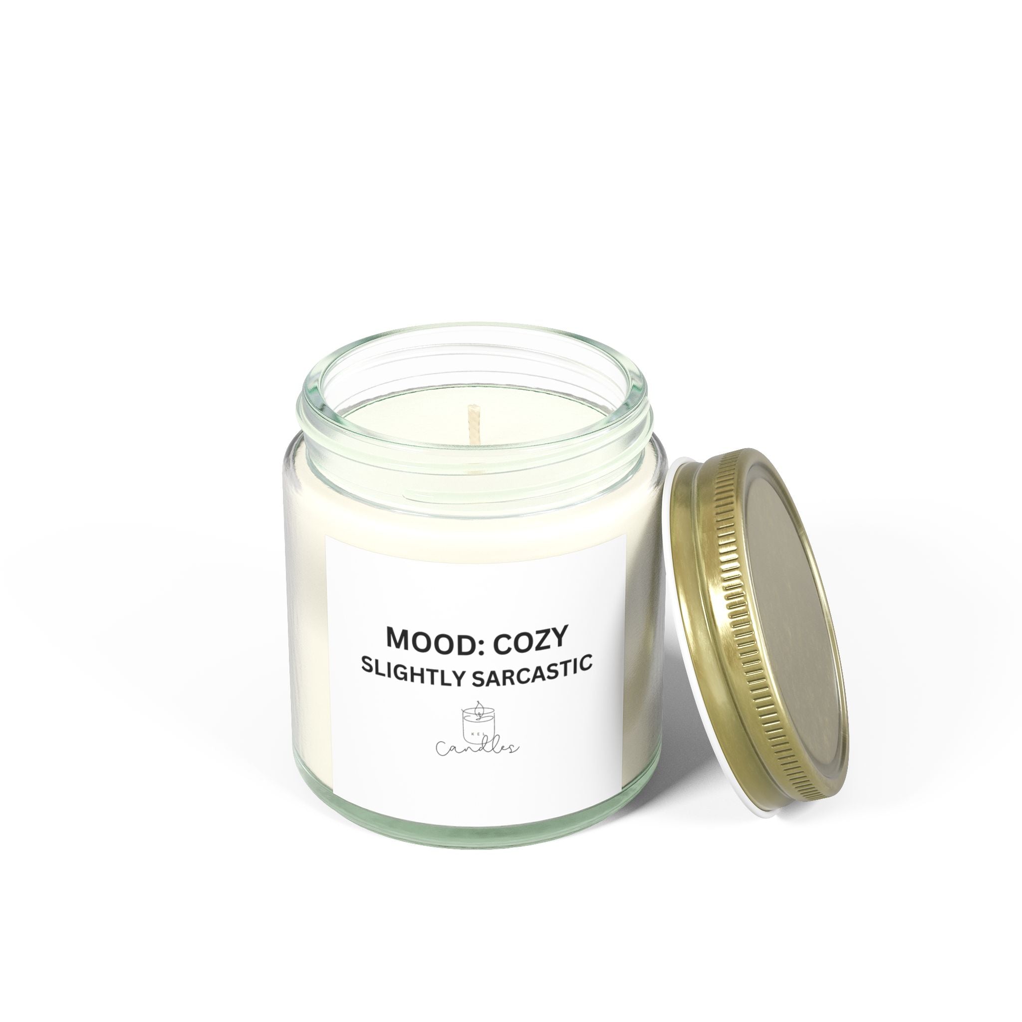 Cozy, Slightly Sarcastic Scented Candles (4oz, 9oz)