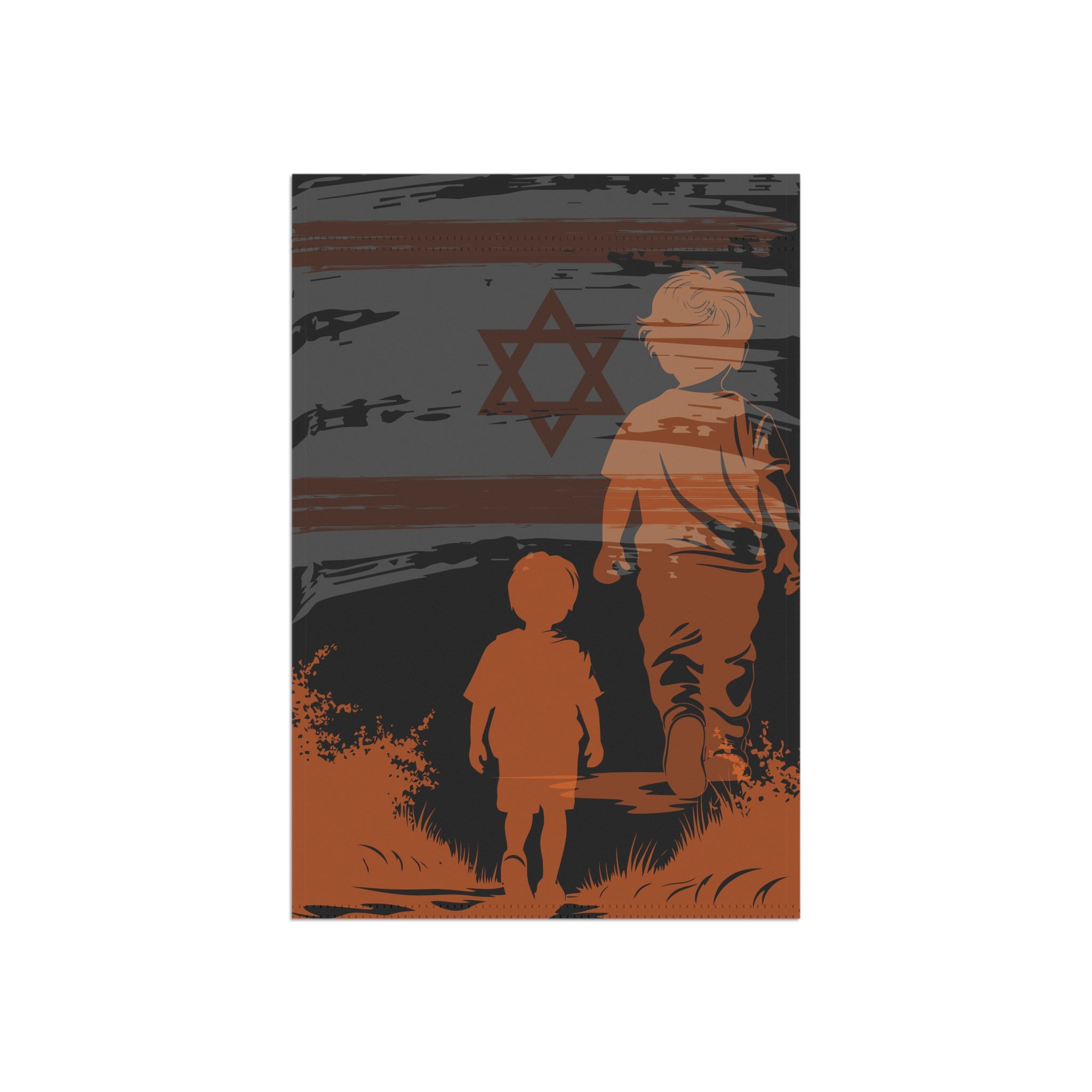 The Bibas Family Support The Bibas Family Memory Never Forget Bibas Family Black and Orange Flag