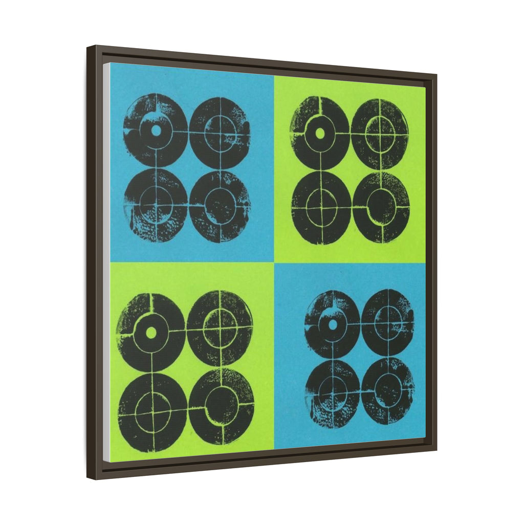 Printing With Legos Collagraph Matte Canvas, Framed