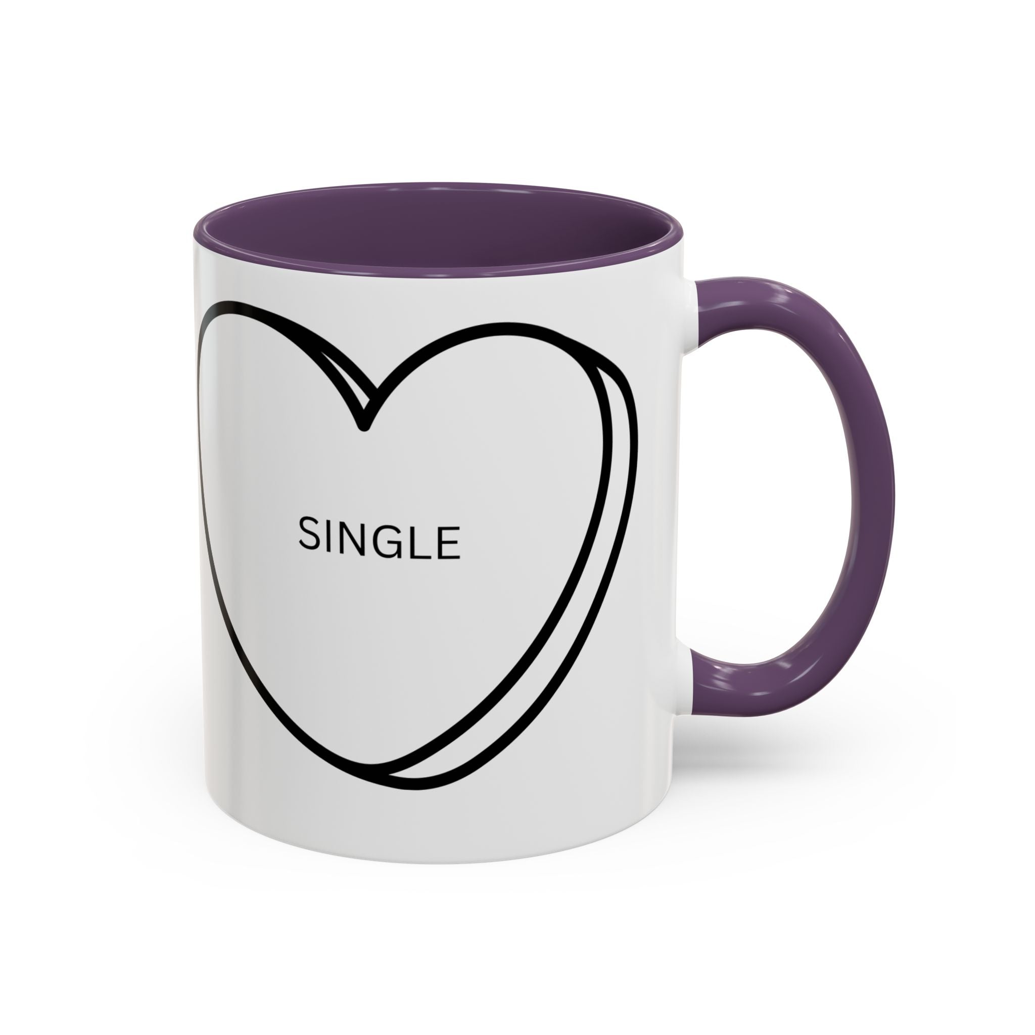 Coffee Mug, Single on Valentine's Mug, Candy Heart Mug, Amazon Prime Mug, Valentine's Day Mug, Gift for Single Friend