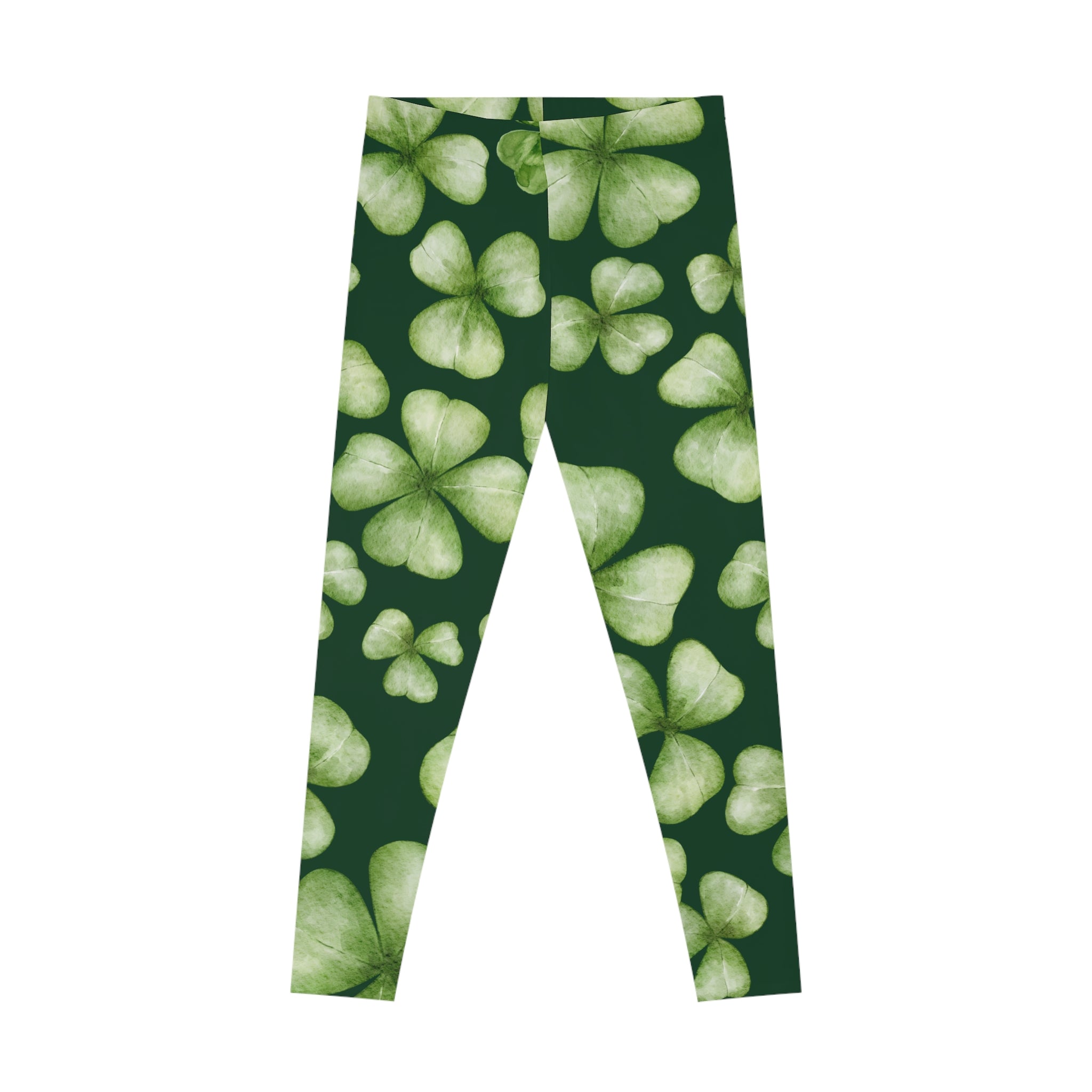 Shamrock Tights St. Patrick's Day Leggings Shamrock Stretchy Leggings