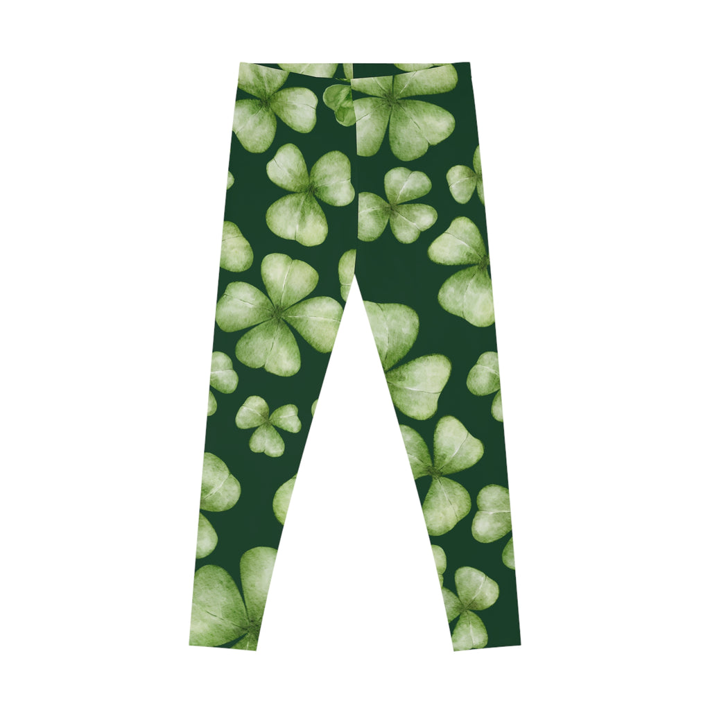 Shamrock Tights St. Patrick's Day Leggings Shamrock Stretchy Leggings
