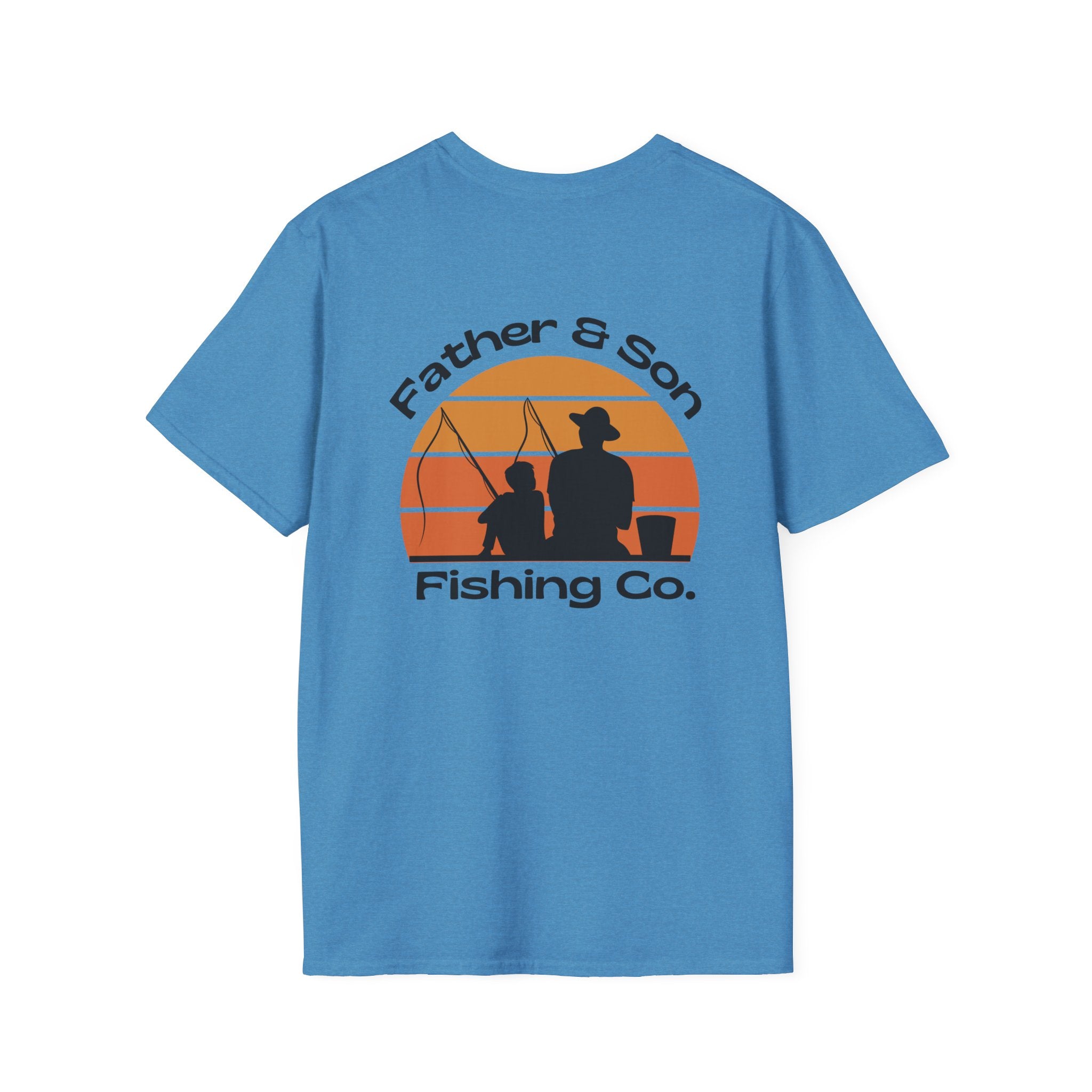 Father & Son Fishing Co. T-Shirt -T Shirt for Dads Fishing T Graphic Tee Gift for Dad