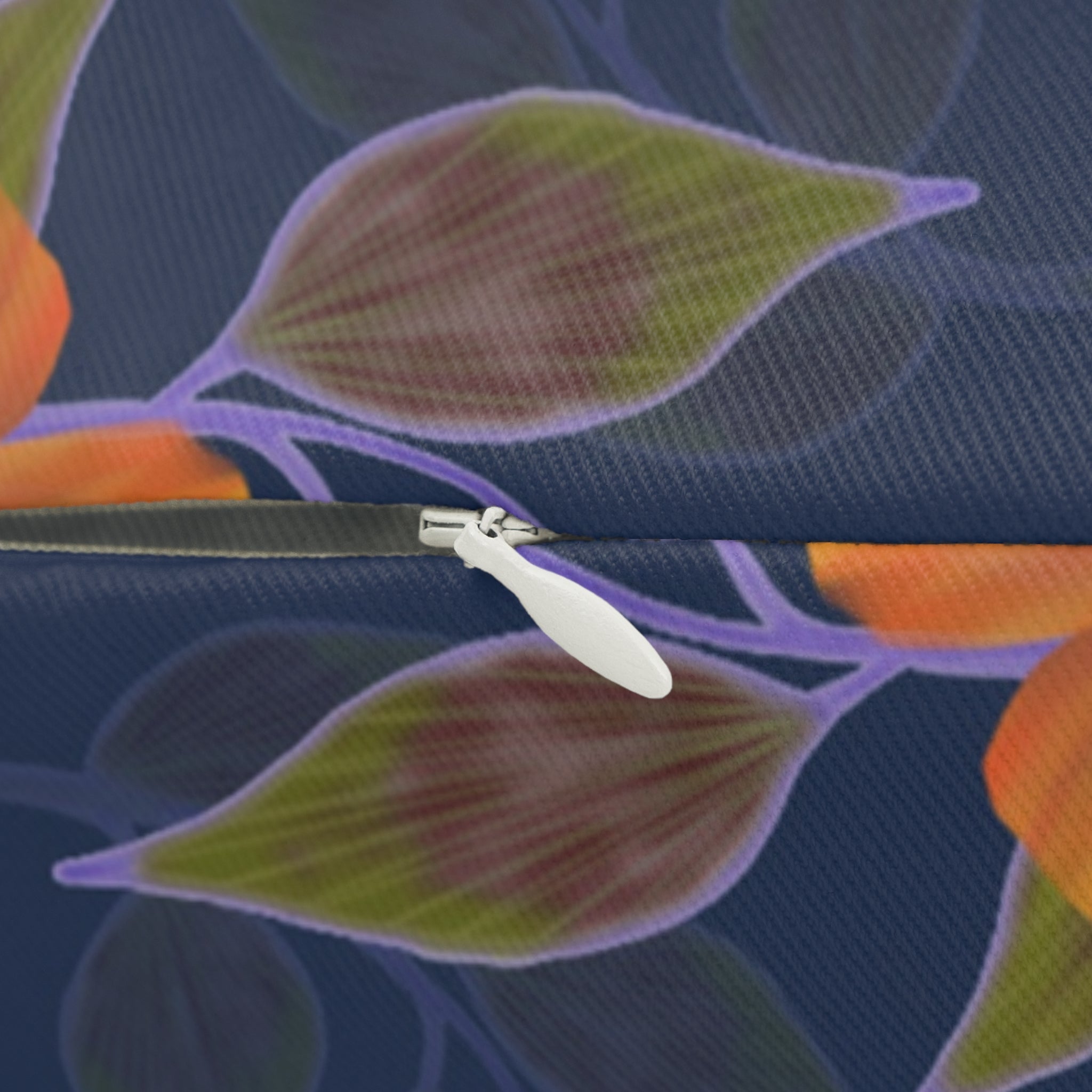 If Its Not One Thing Its Another Decorative Pillow Furbish Inspired Navy Orange Throw Pillow Floral Pillow