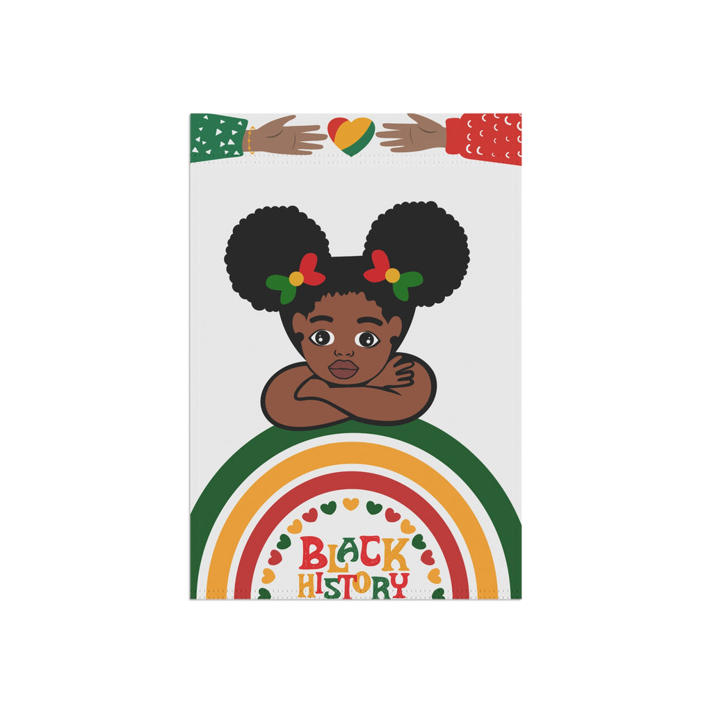 Black History Garden Flag Show Some Love for Black History 12 X 18 in Garden Flag Honor Black History