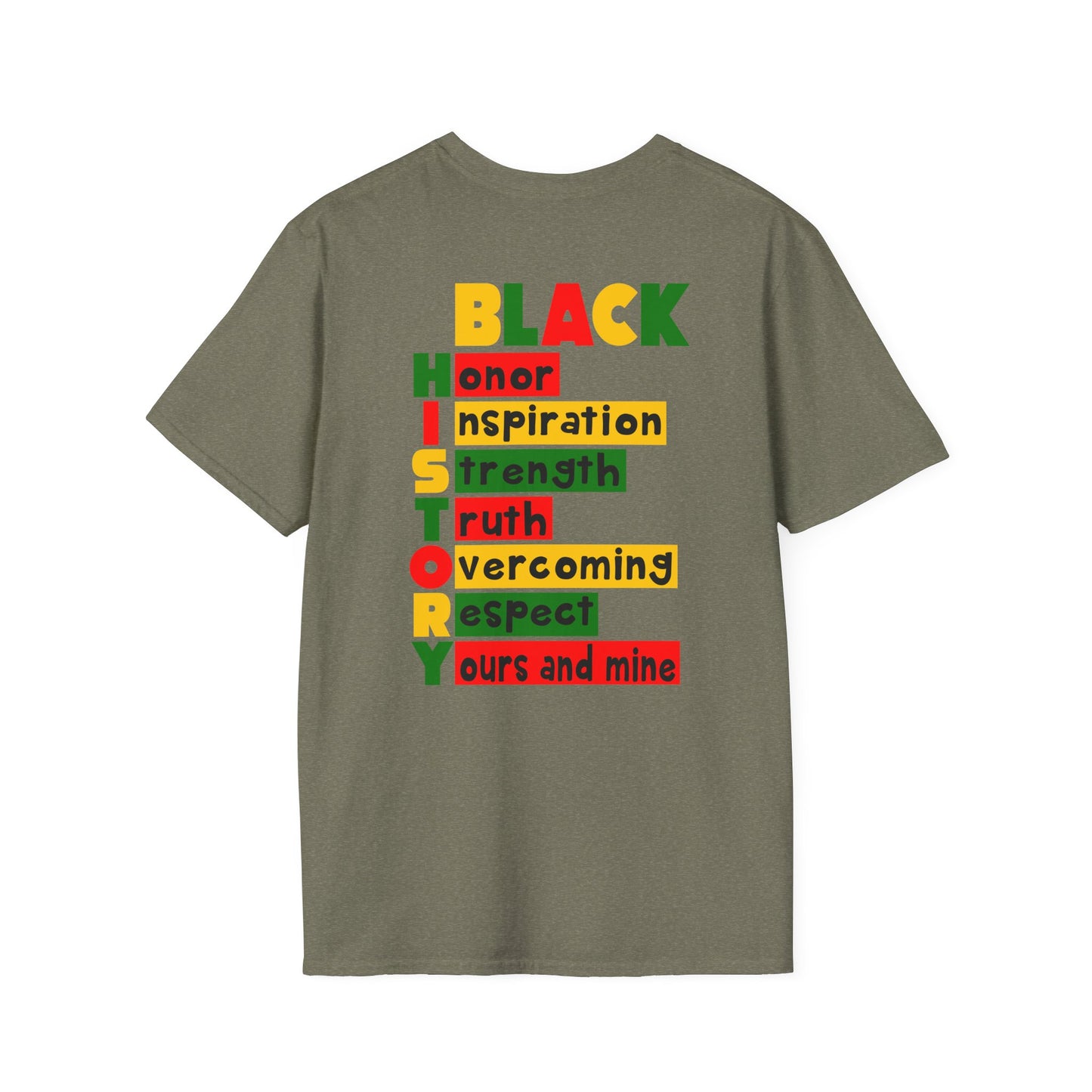 Black History Soft T-Shirt Black History Tee Celebrate Black History