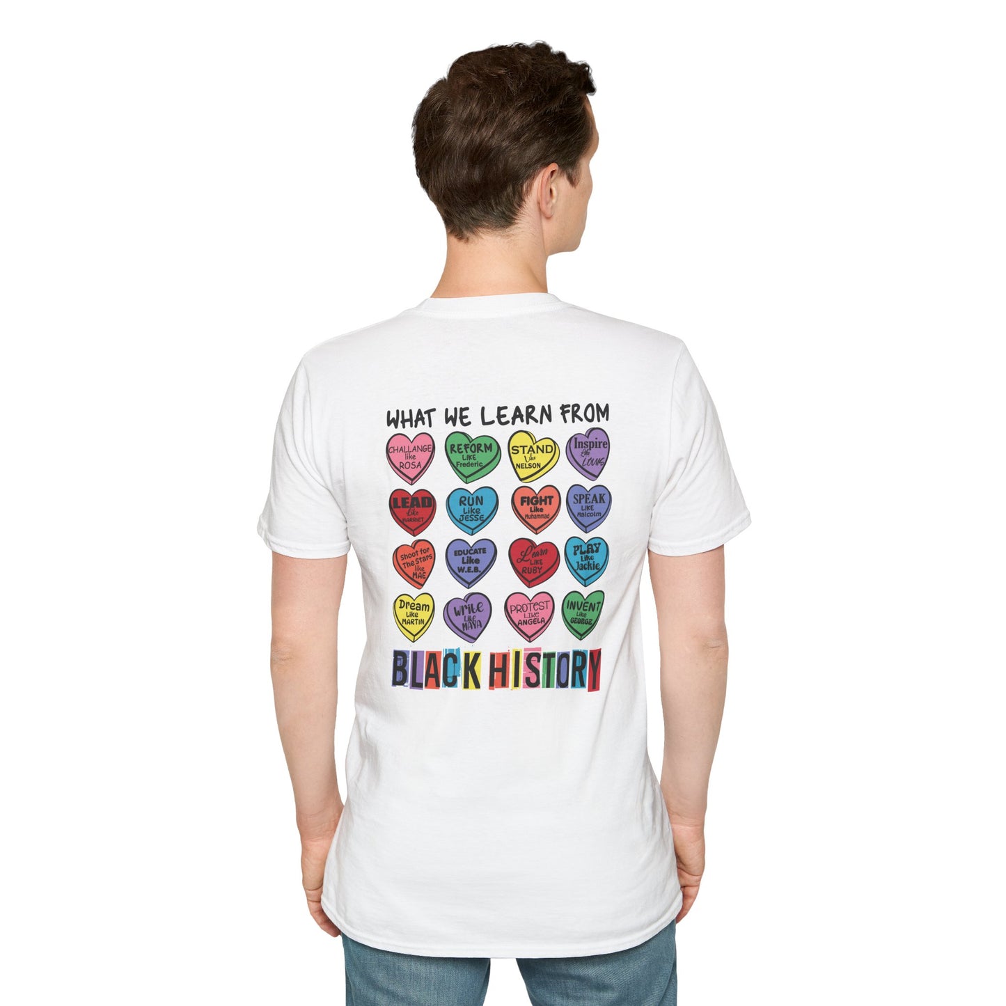 Black History T-Shirt Love Black History Month Shirt to Support Black History - Unisex Softstyle Tee, Pride Apparel