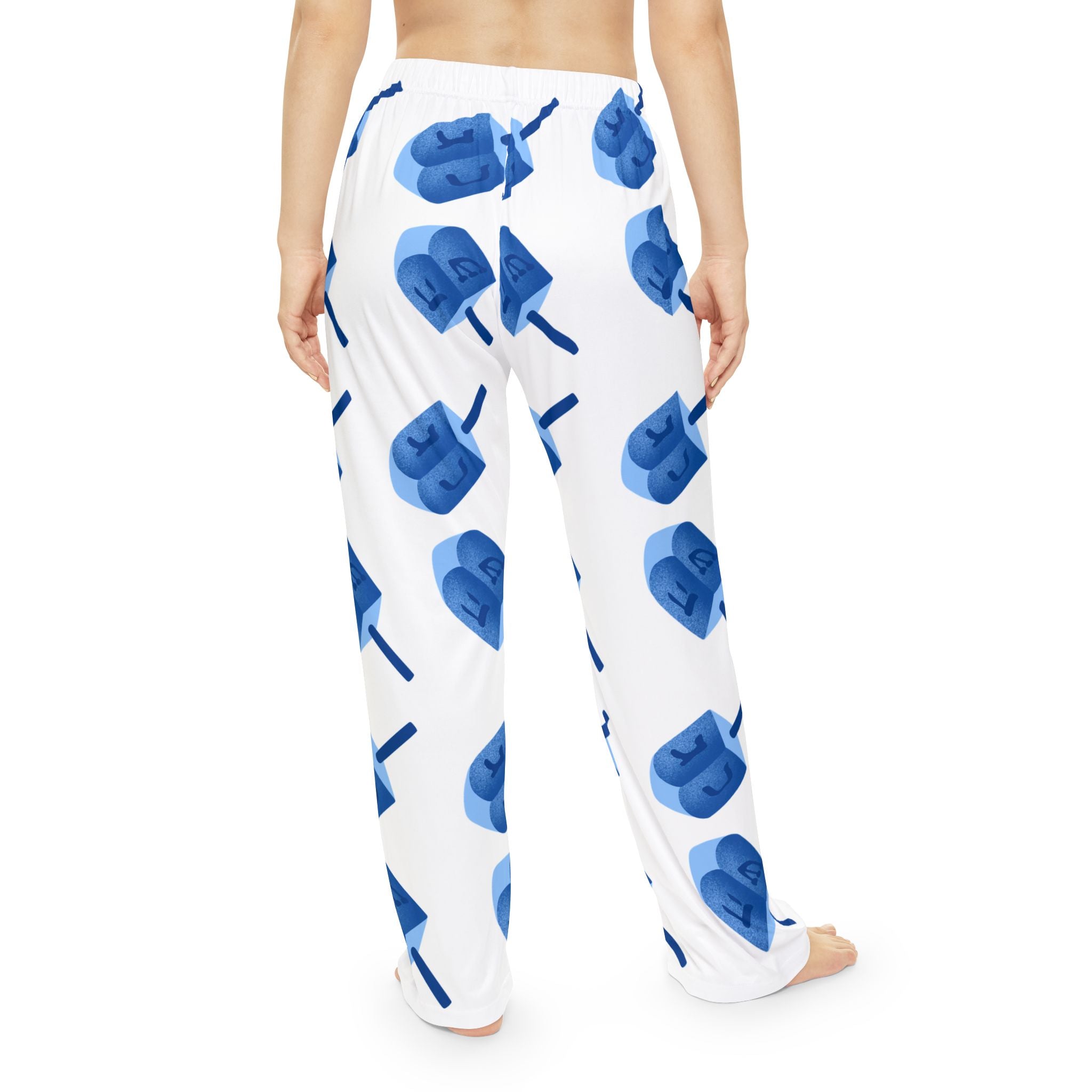 Women's Hanukkah Pajama Pants, Custom Photo Lounge Wear, Cozy Nightwear, Holiday Gift for Her, Personalized Sleep Pants, Hanukkah Apparel