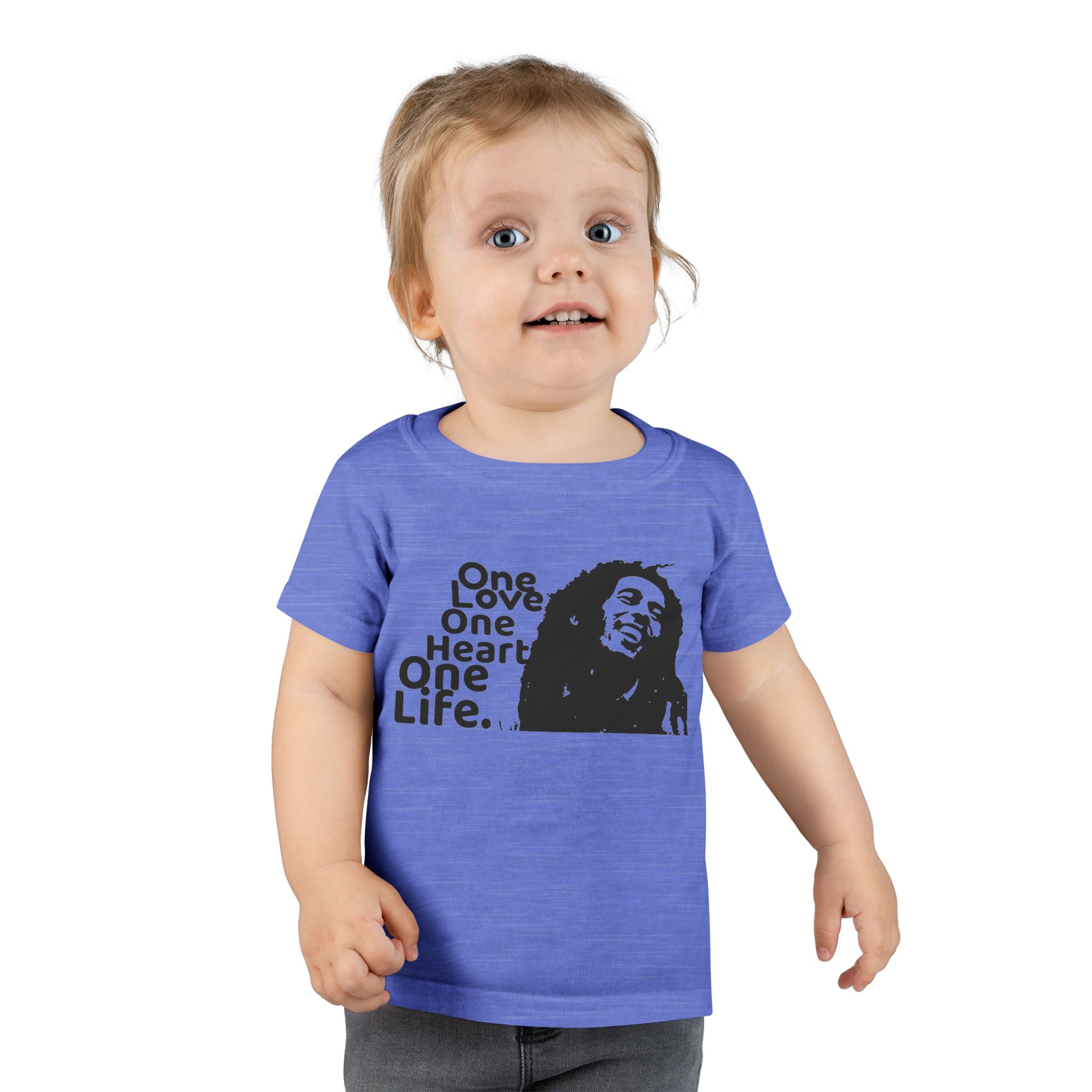 One Love Reggae Toddler T-shirt, Marley Tee For Toddlers