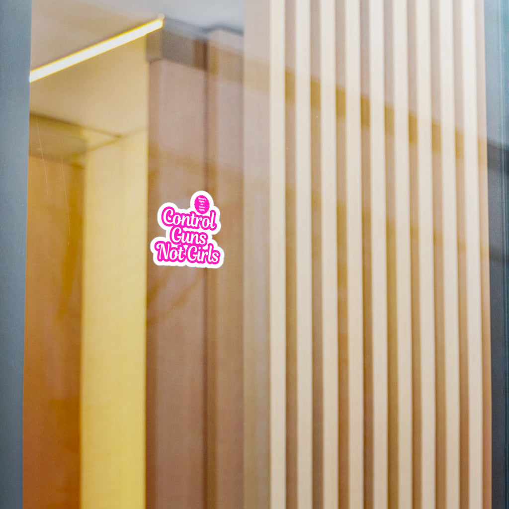 Control Guns Not Girls Kiss-Cut Vinyl Decals