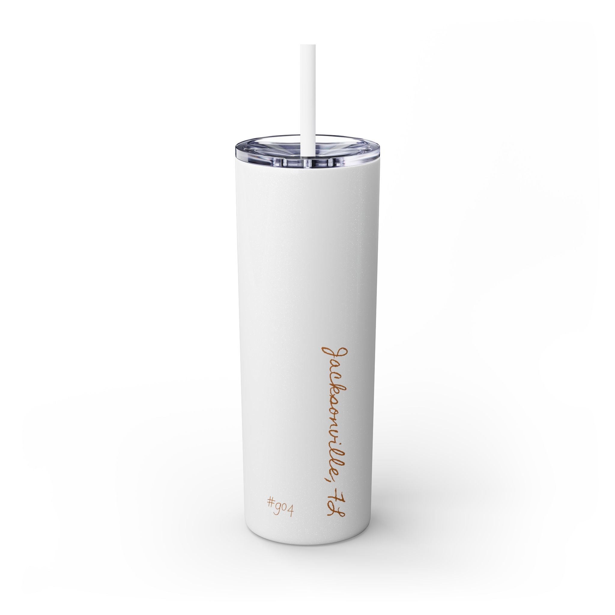 Jacksonville City of Bridges Skinny Tumbler with Straw, 20oz