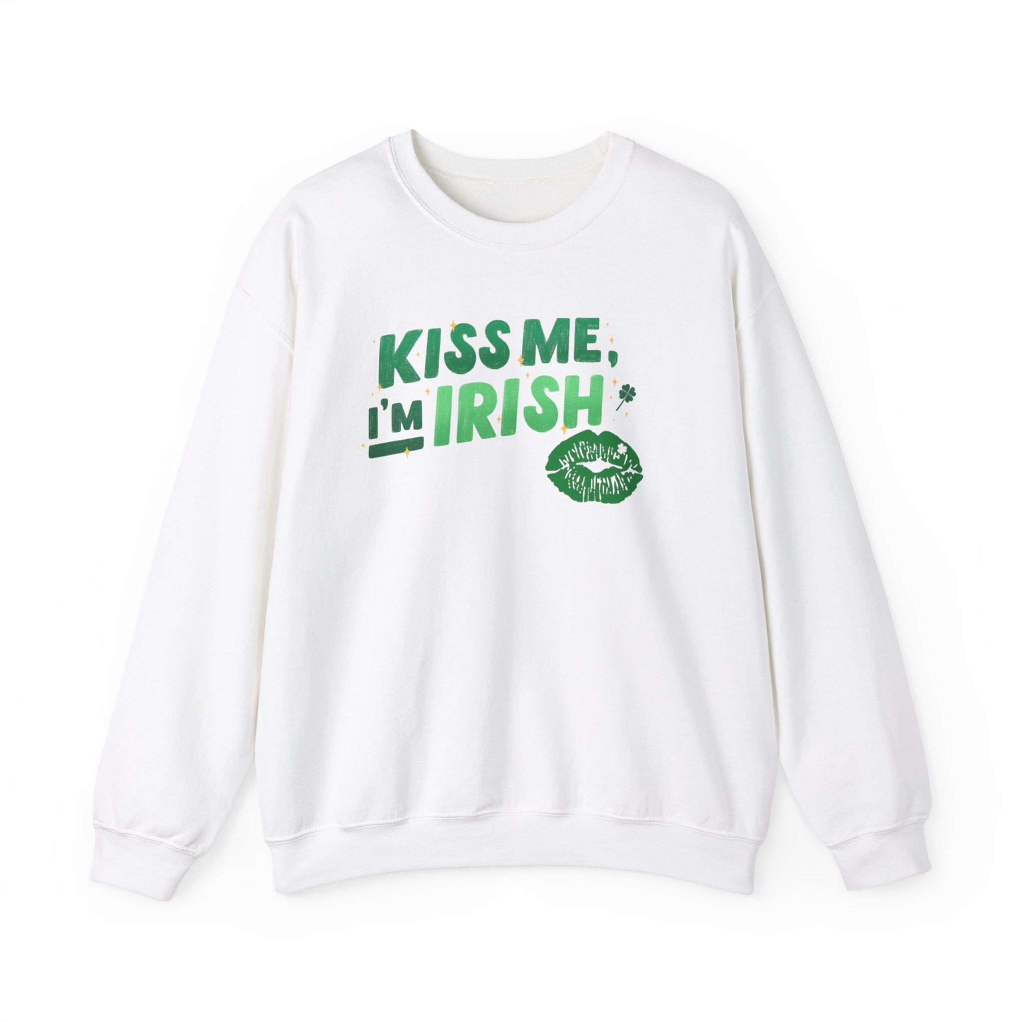 Kiss Me, I'm Irish Sweatshirt - Unisex St. Patrick's Day Crewneck