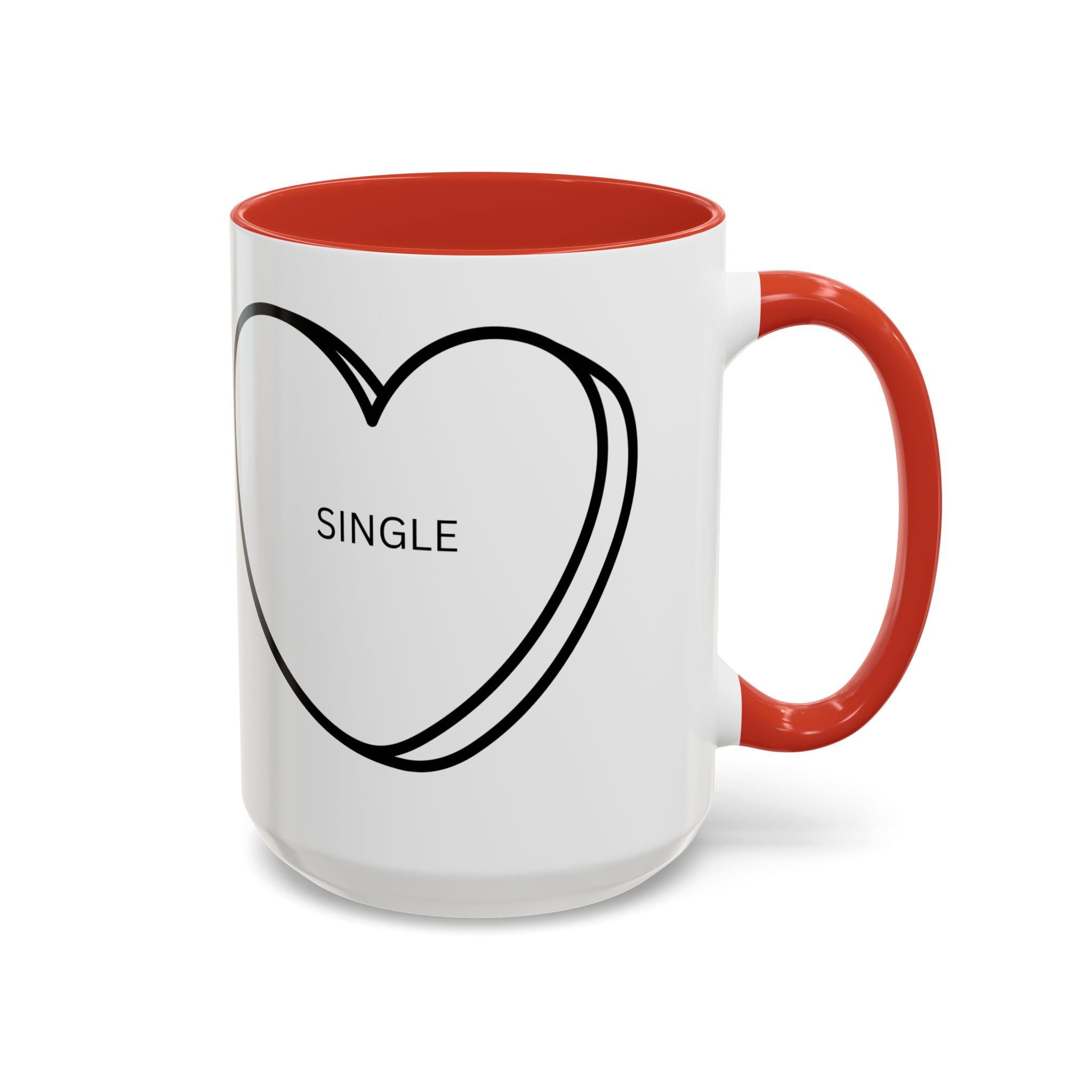 Coffee Mug, Single on Valentine's Mug, Candy Heart Mug, Amazon Prime Mug, Valentine's Day Mug, Gift for Single Friend