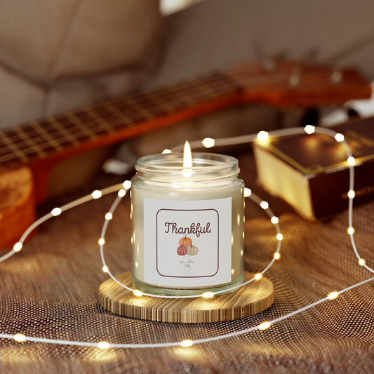 Thankful Fall Candle Vanilla Bean Scent Fall Candle