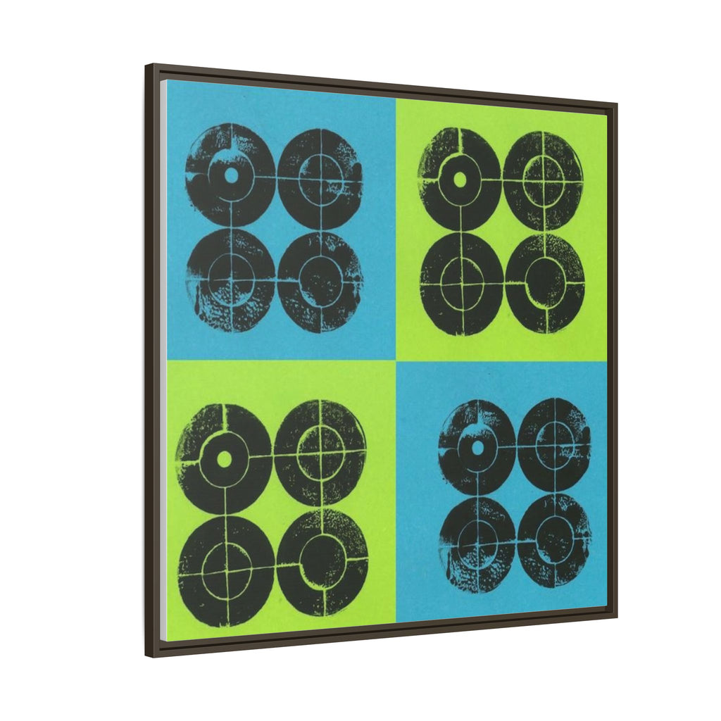 Printing With Legos Collagraph Matte Canvas, Framed