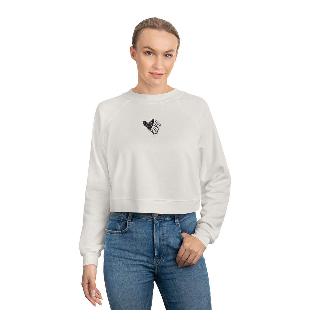 Cropped Sweatshirt Valentine's XO Print