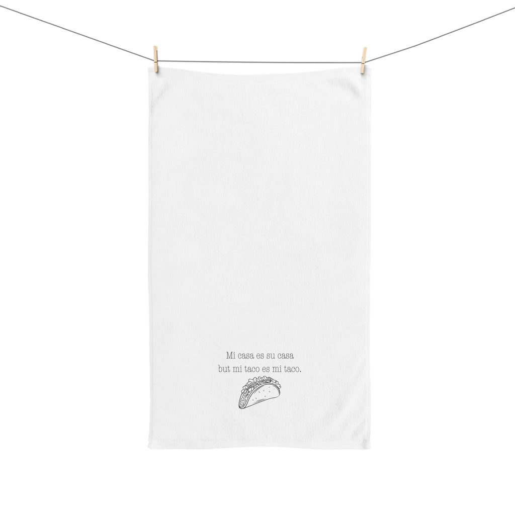 Taco Hand Towel - Funny Kitchen Towel, Gift for Foodie, Taco Lover, Kitchen Decor,
