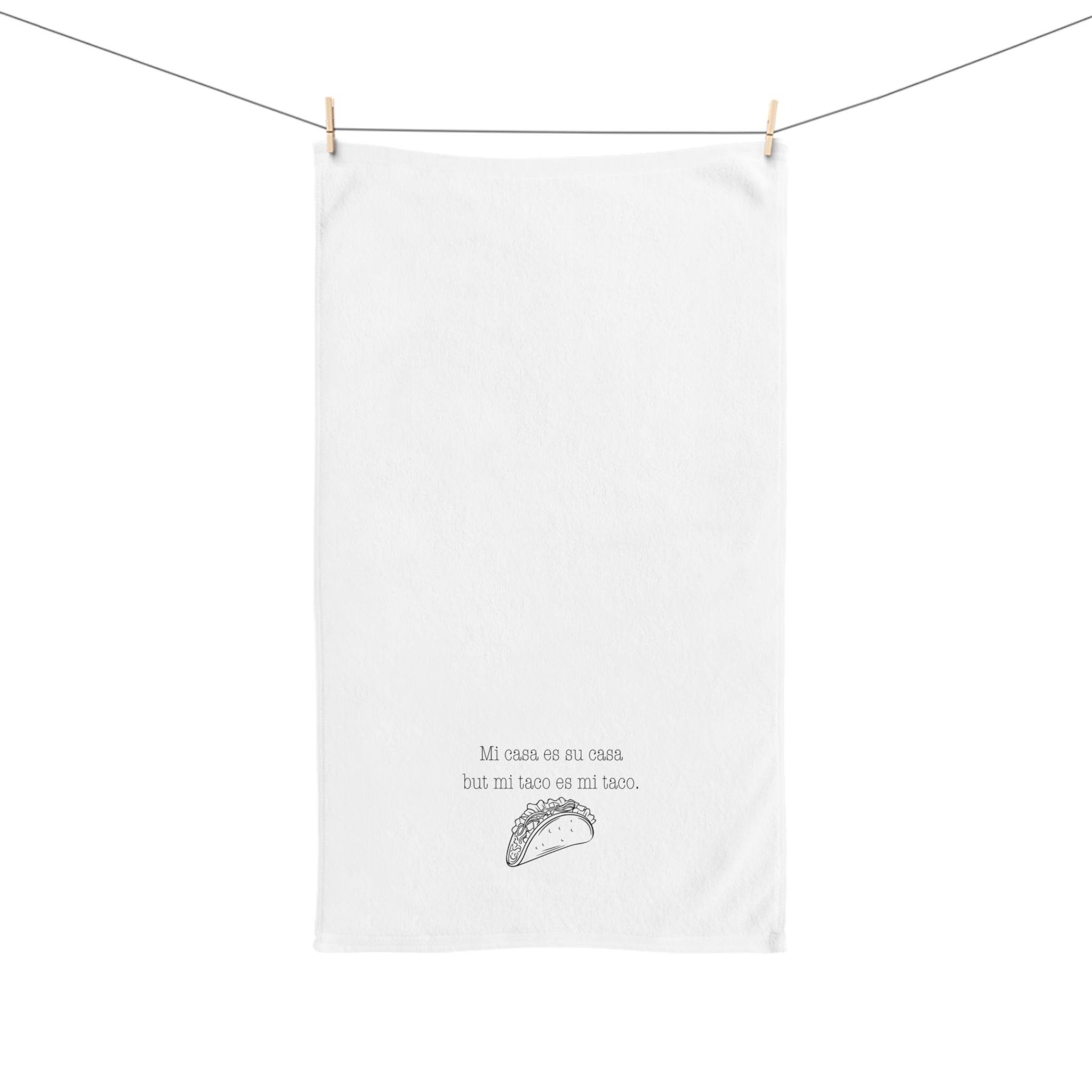 Taco Hand Towel - Funny Kitchen Towel, Gift for Foodie, Taco Lover, Kitchen Decor,