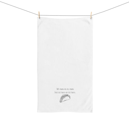 Taco Hand Towel - Funny Kitchen Towel, Gift for Foodie, Taco Lover, Kitchen Decor,