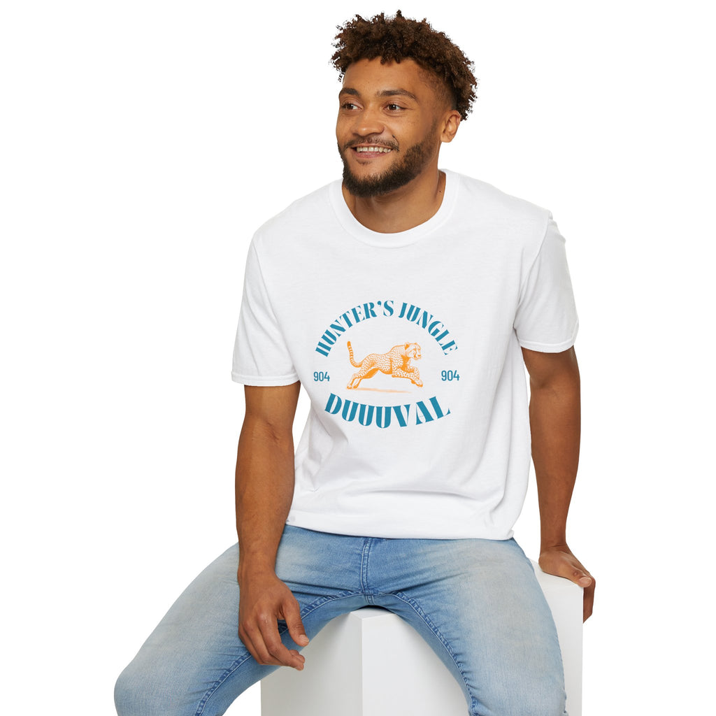 Hunter's Jungle  Soft T-Shirt - Duuuval Graphic Tee Vintage Travis Hunter T Shirt Jaguars Fans