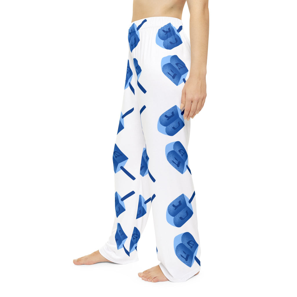 Women's Hanukkah Pajama Pants, Custom Photo Lounge Wear, Cozy Nightwear, Holiday Gift for Her, Personalized Sleep Pants, Hanukkah Apparel
