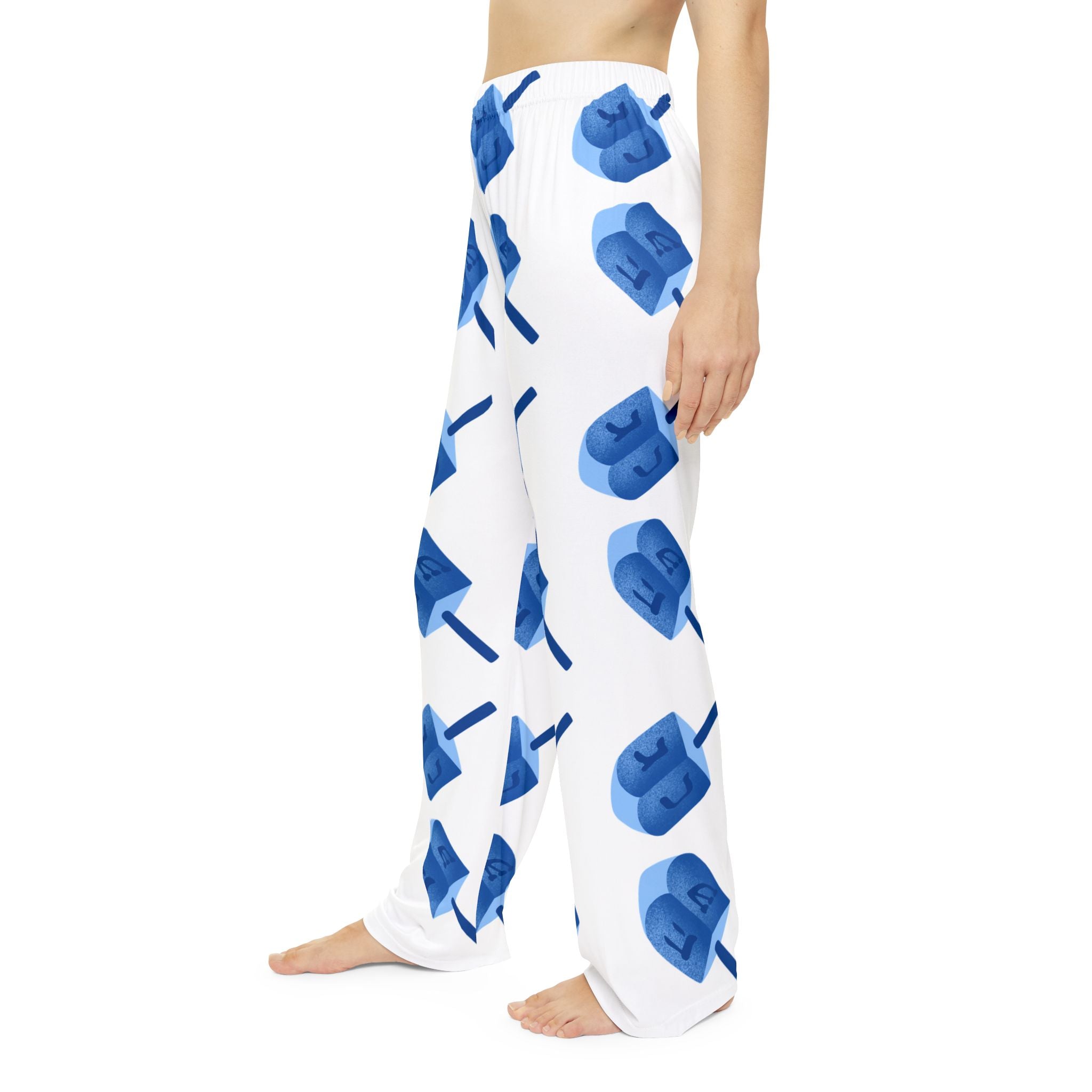 Women's Hanukkah Pajama Pants, Custom Photo Lounge Wear, Cozy Nightwear, Holiday Gift for Her, Personalized Sleep Pants, Hanukkah Apparel