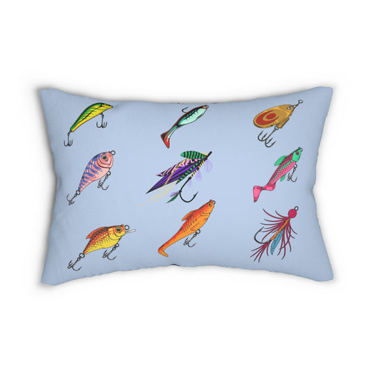 Fishing-themed Pillow, Fishing Decor, Nautical Home Accents, Angler Fishing  Pillow Vacation Home Decor