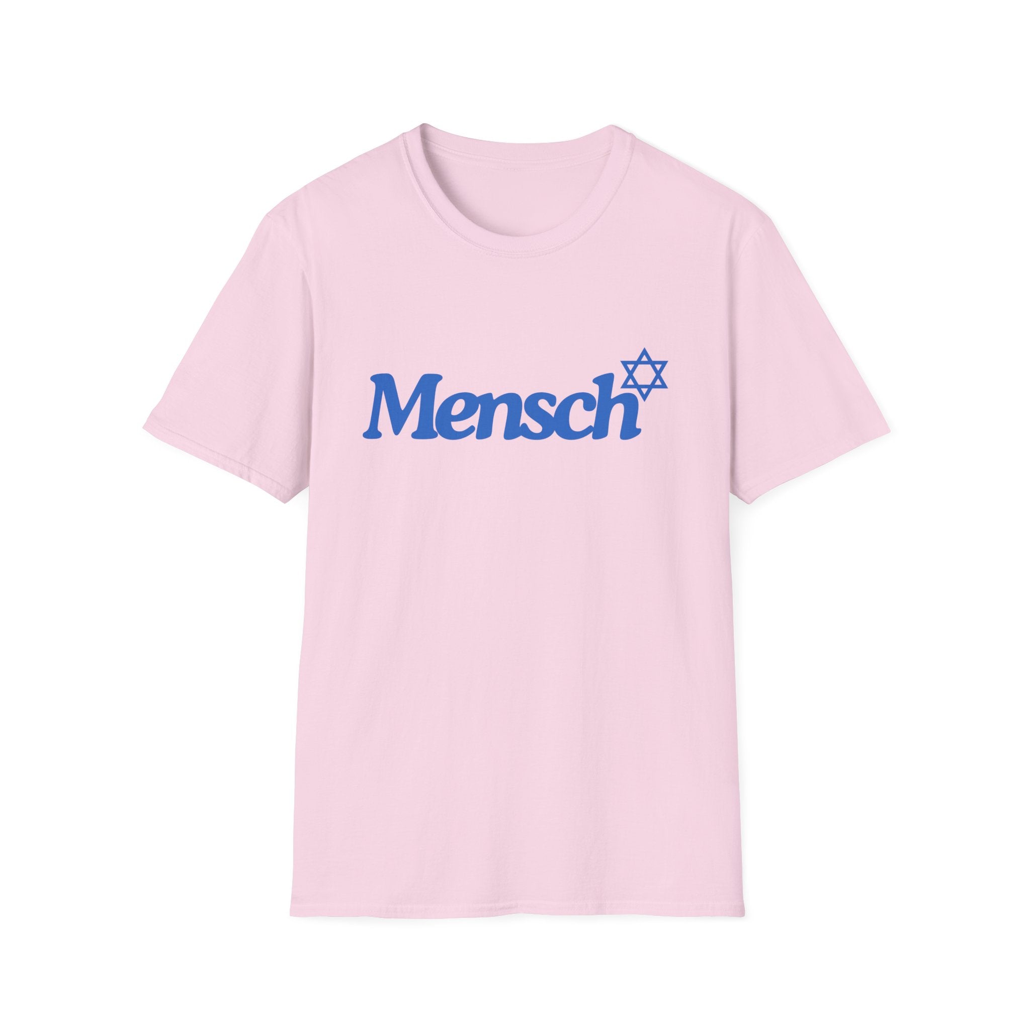 Mensch T-Shirt with Mensch and Star of David for a Mensch Shirt