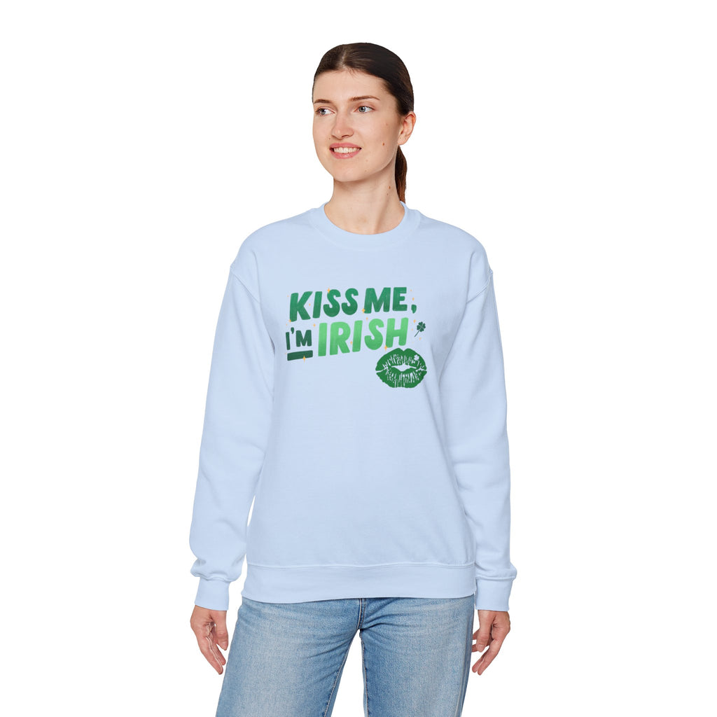 Kiss Me, I'm Irish Sweatshirt - Unisex St. Patrick's Day Crewneck