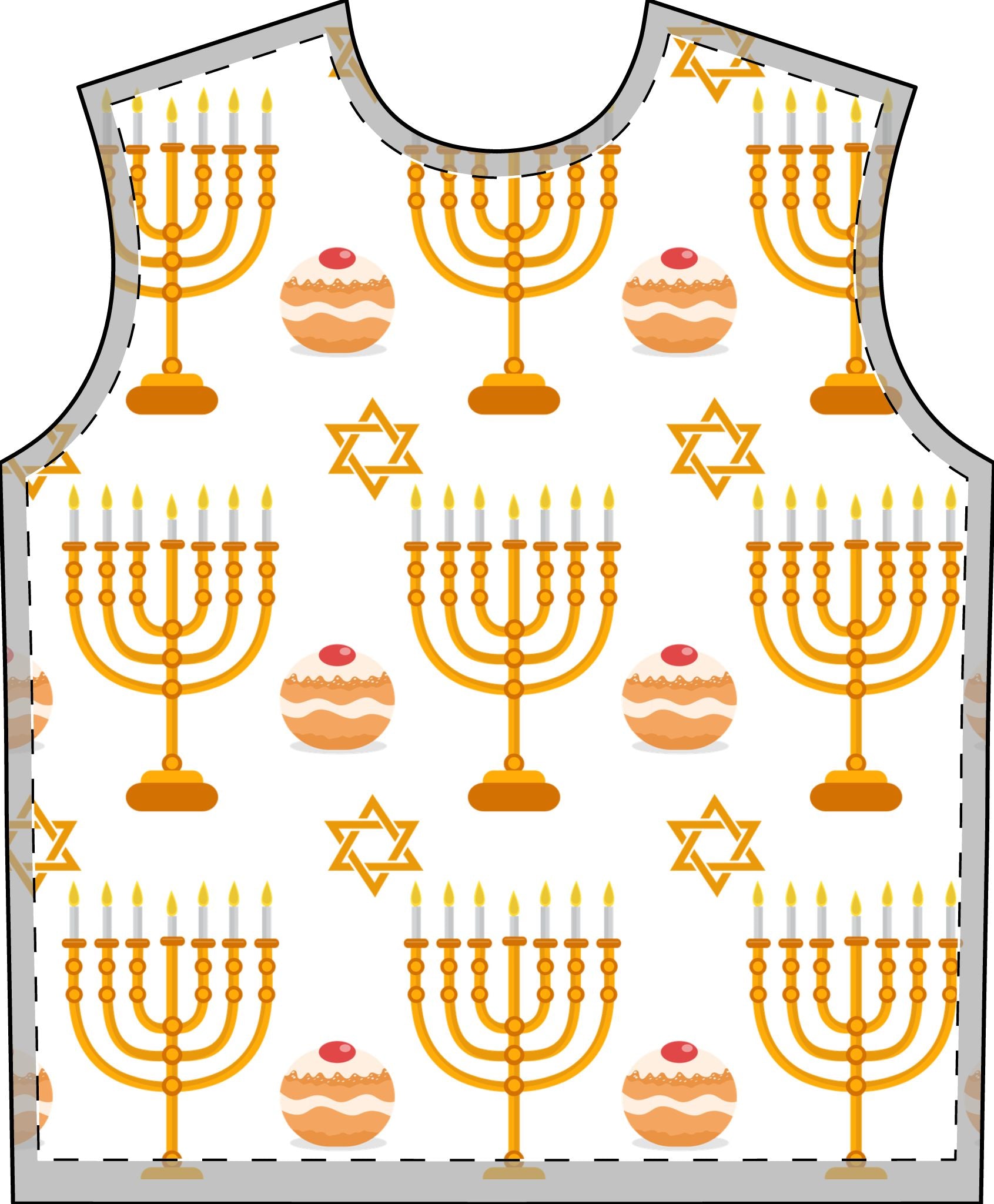 The Mensch Pajama Print Set for Adults | Hanukkah Pajamas for Adults | Adult Hanukkah Pajama