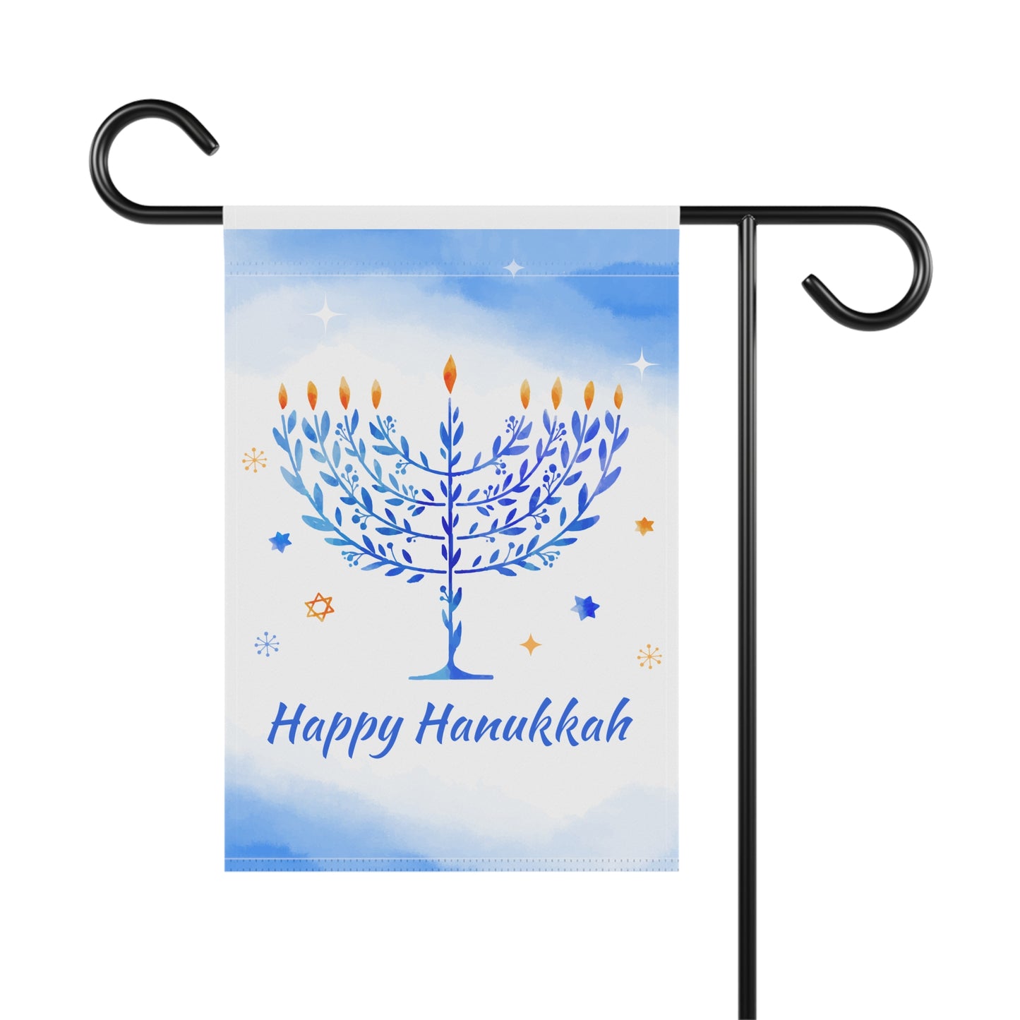 Happy Hanukkah House Flag or Garden Flag Hanukkah Flag